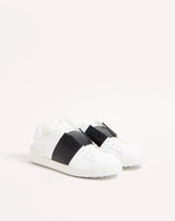 Zapatos Valentino Open Cuero Blanco Negro