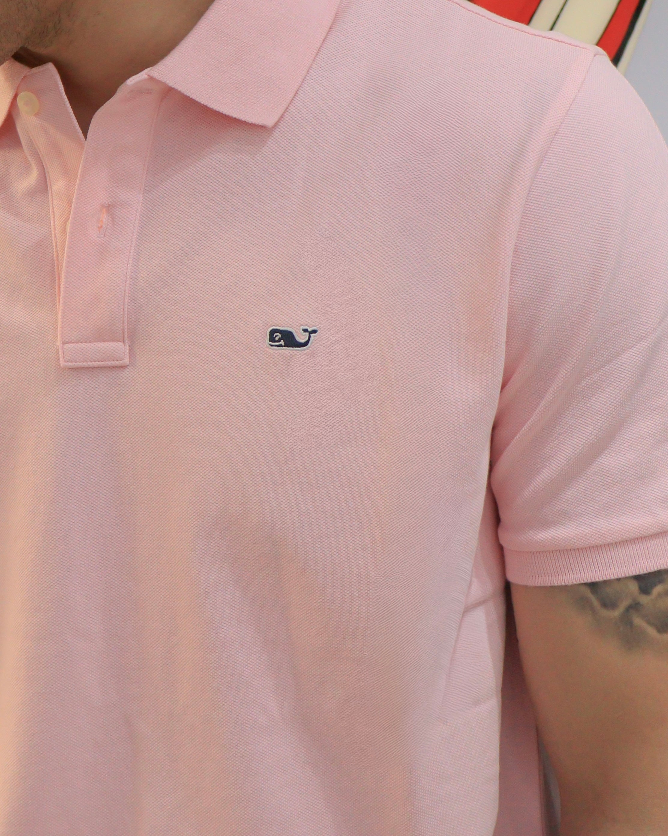 Pique Polo Vineyard Vines Rosada