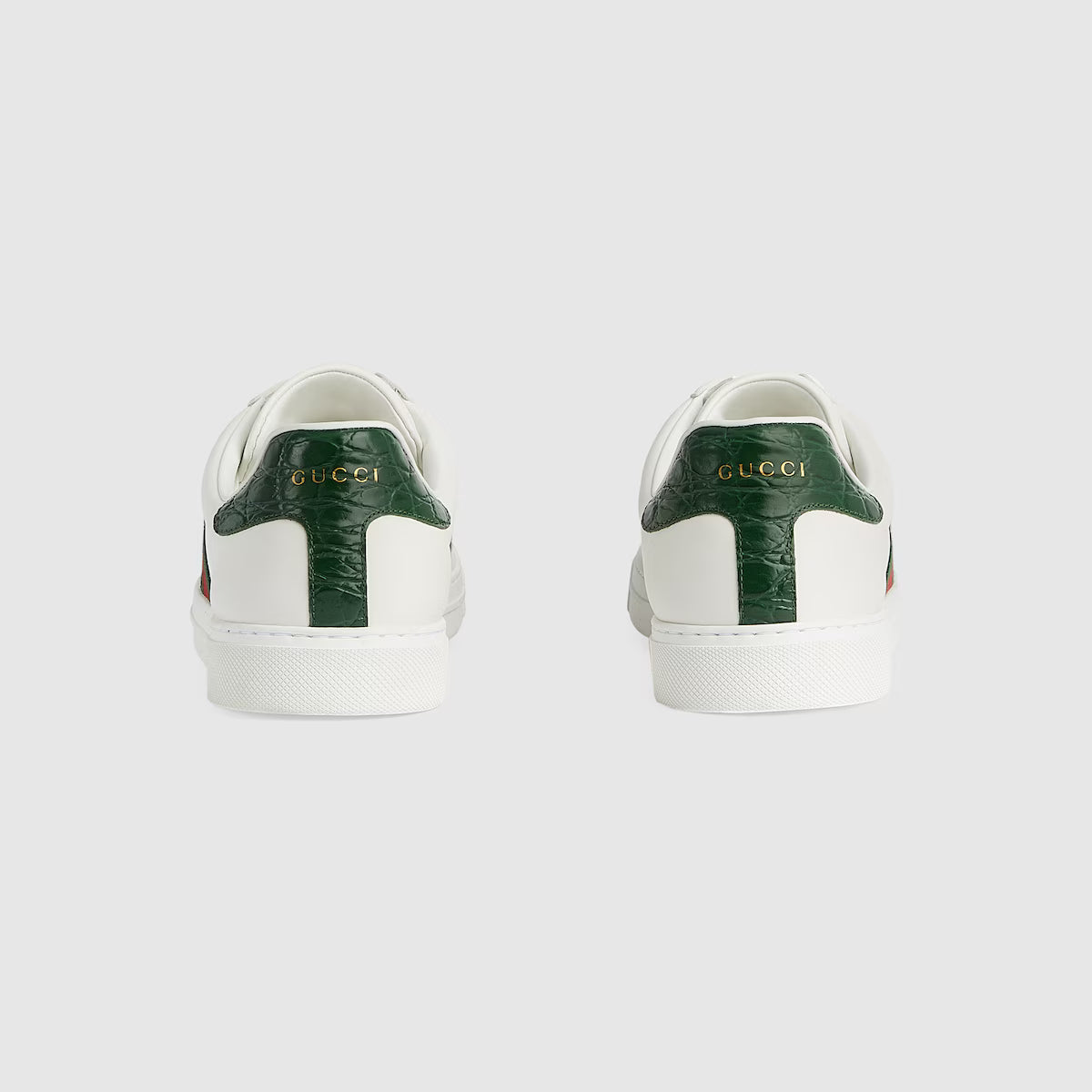 Zapatos Gucci Ace Web Blanco Verde Rojo
