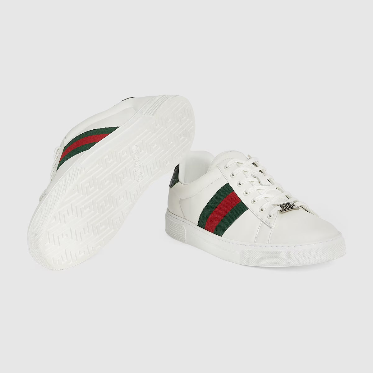 Zapatos Gucci Ace Web Blanco Verde Rojo