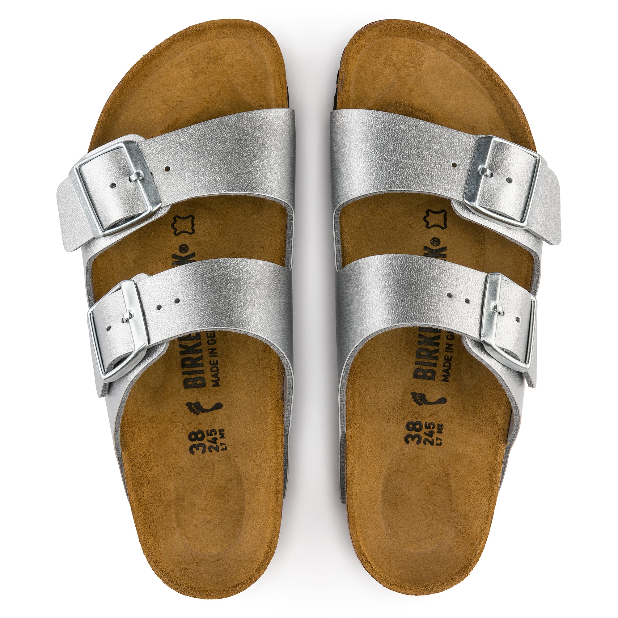Birkenstock Arizona Birko-Flor Mujer-Silver