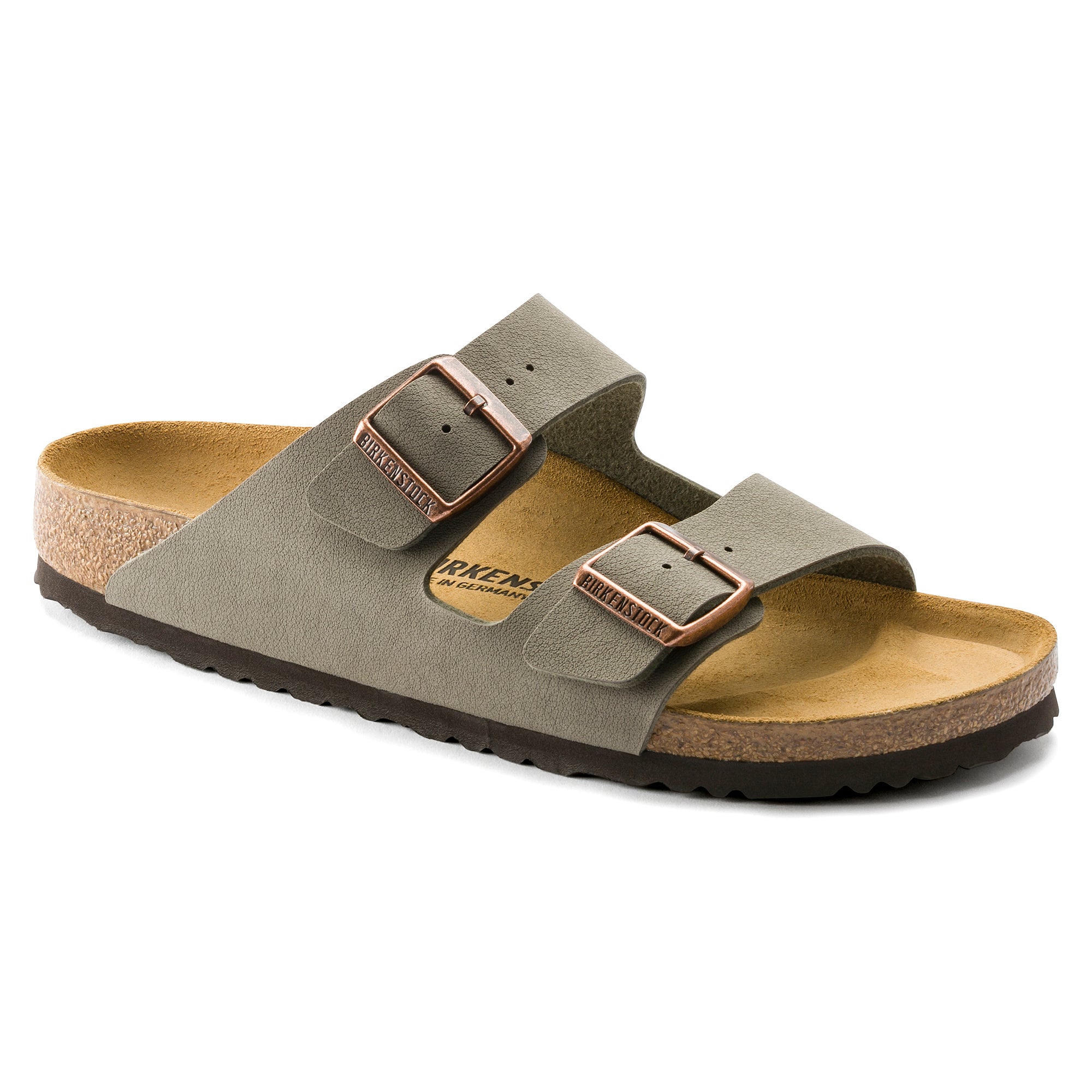 Birkenstock Arizona Birkibuc Mujer - Stone