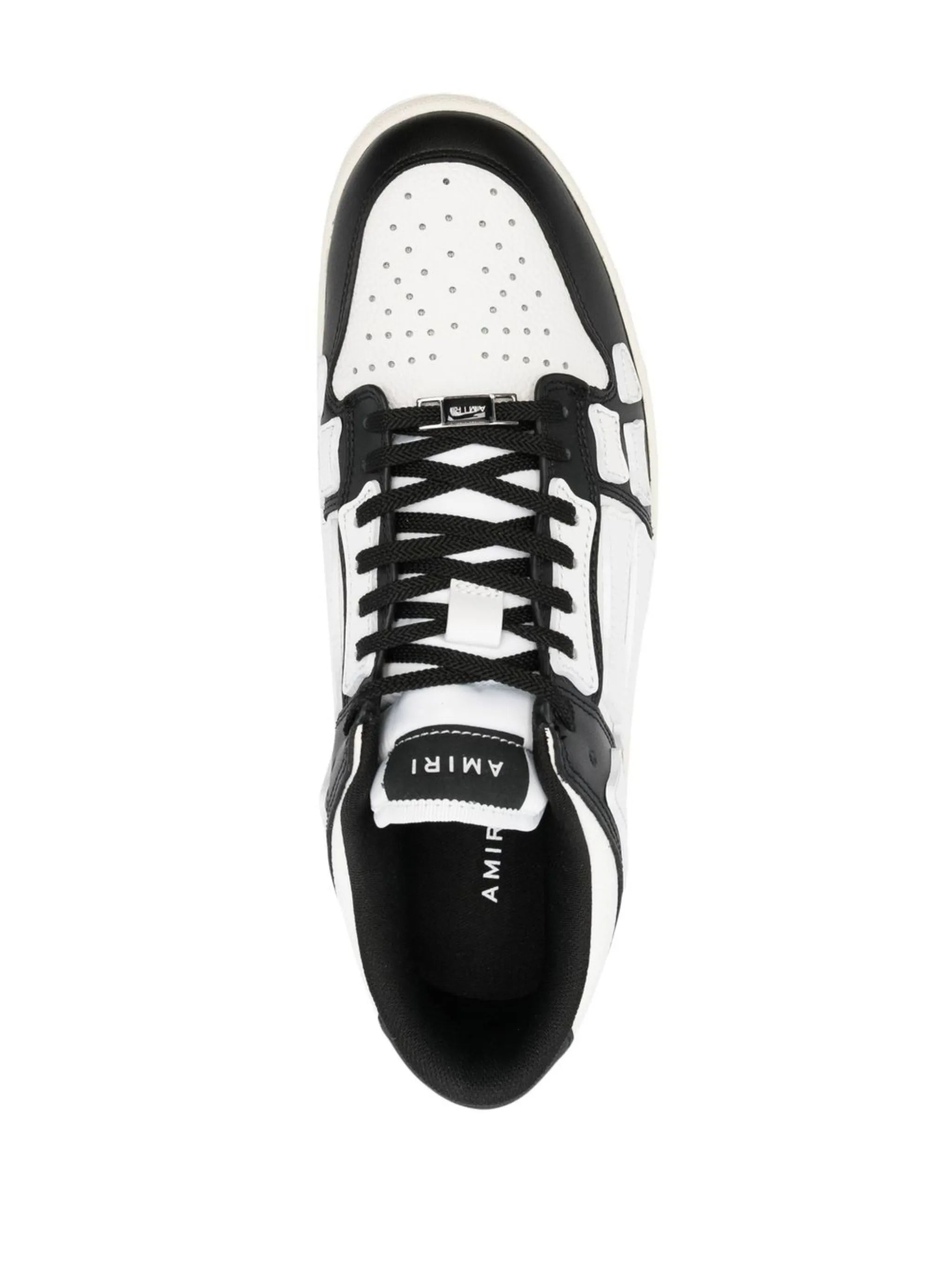 Zapatos Amiri Skel Low Blanco Negro