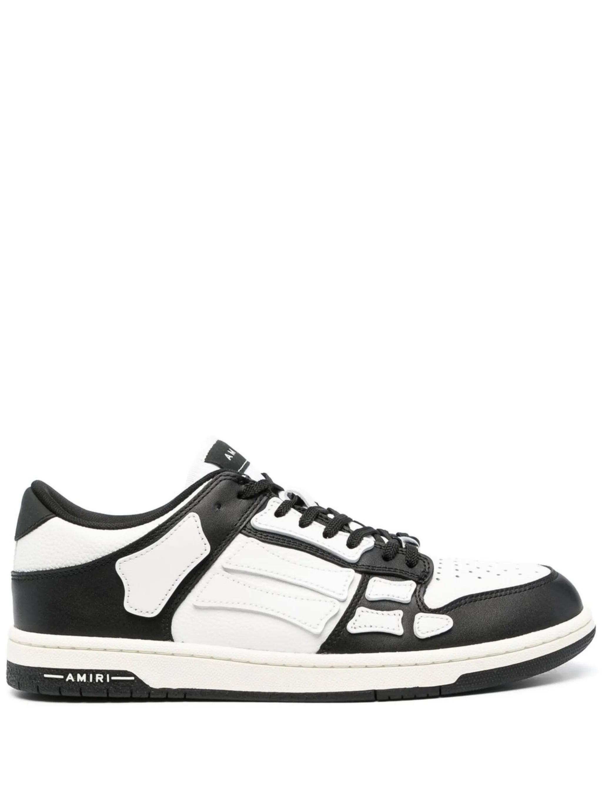 Zapatos Amiri Skel Low Blanco Negro