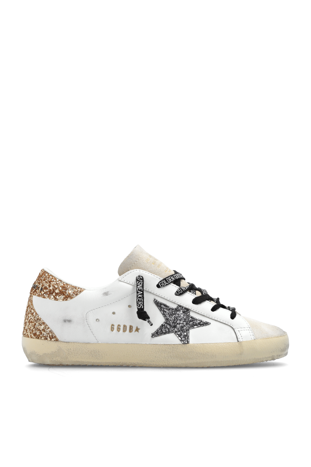 Zapatos Super-Star Mujer Blanco Plateado Dorado Golden Goose