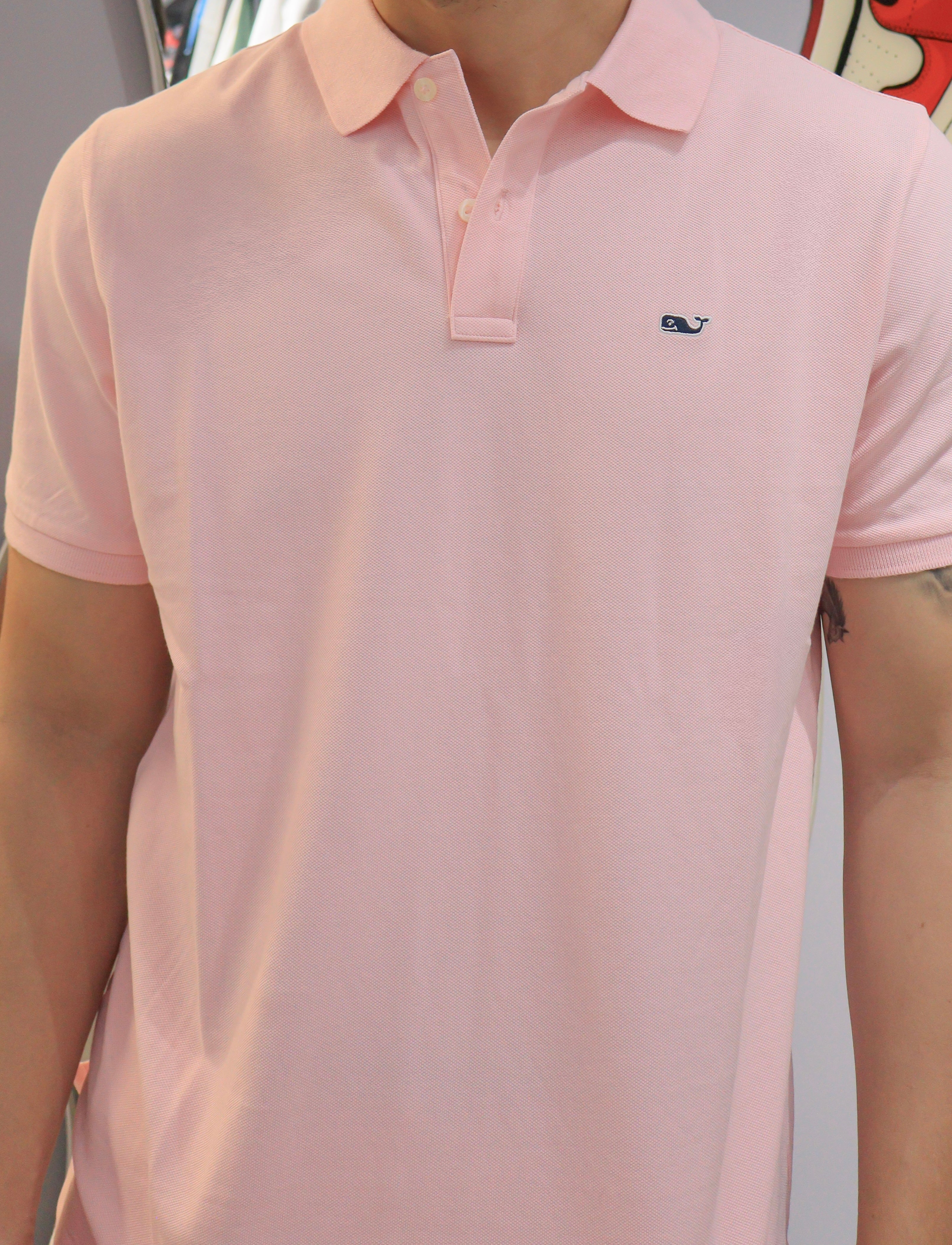Pique Polo Vineyard Vines Rosada