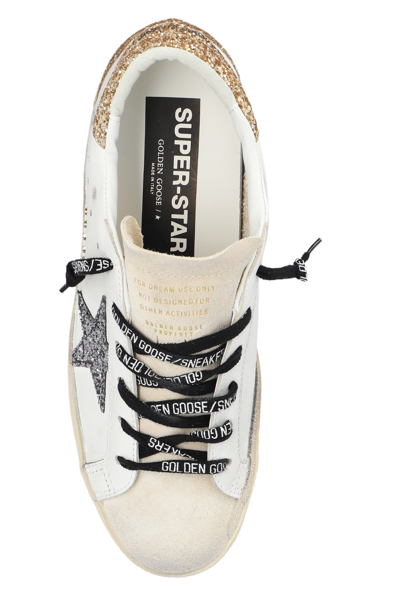 Zapatos Super-Star Mujer Blanco Plateado Dorado Golden Goose