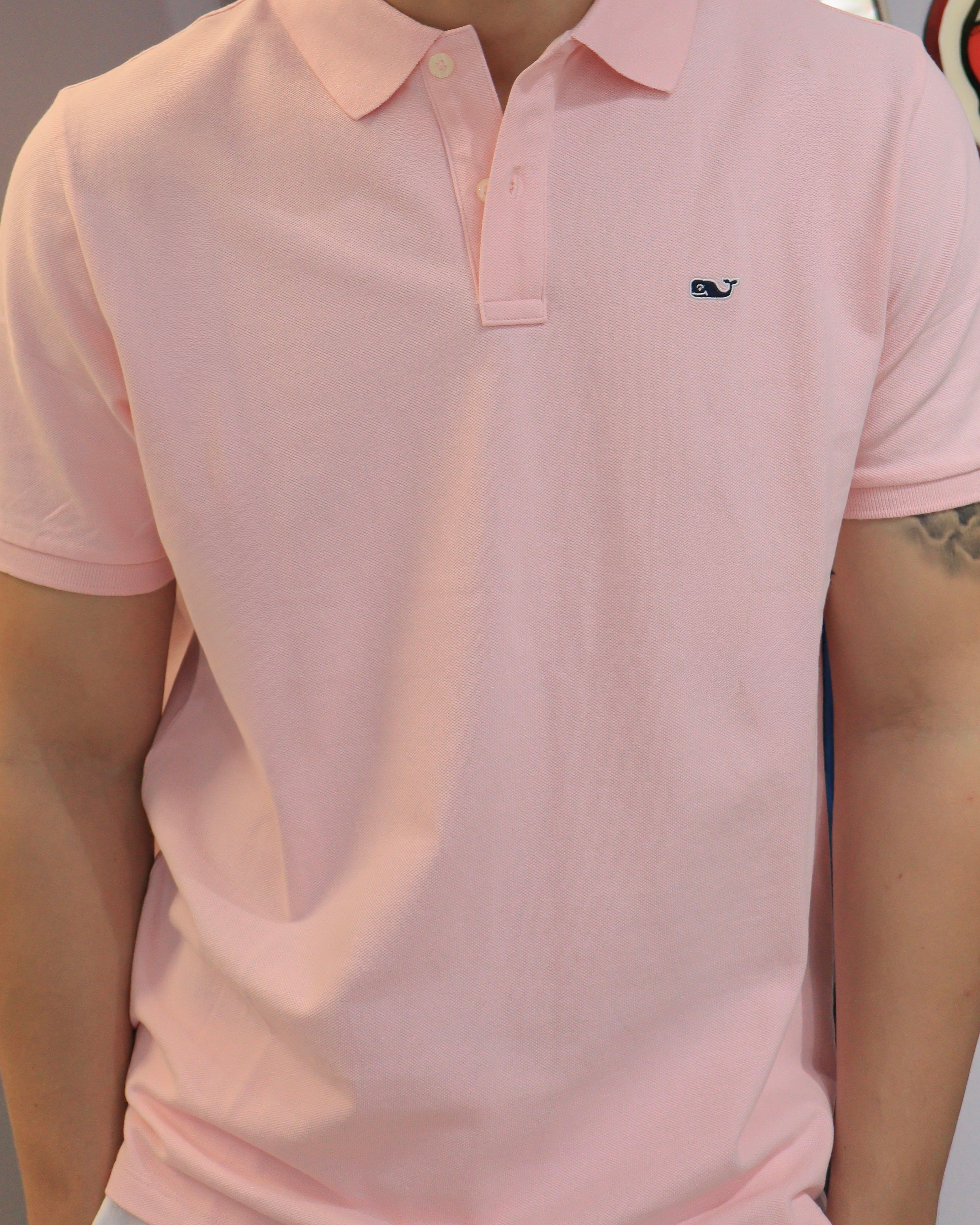 Pique Polo Vineyard Vines Rosada