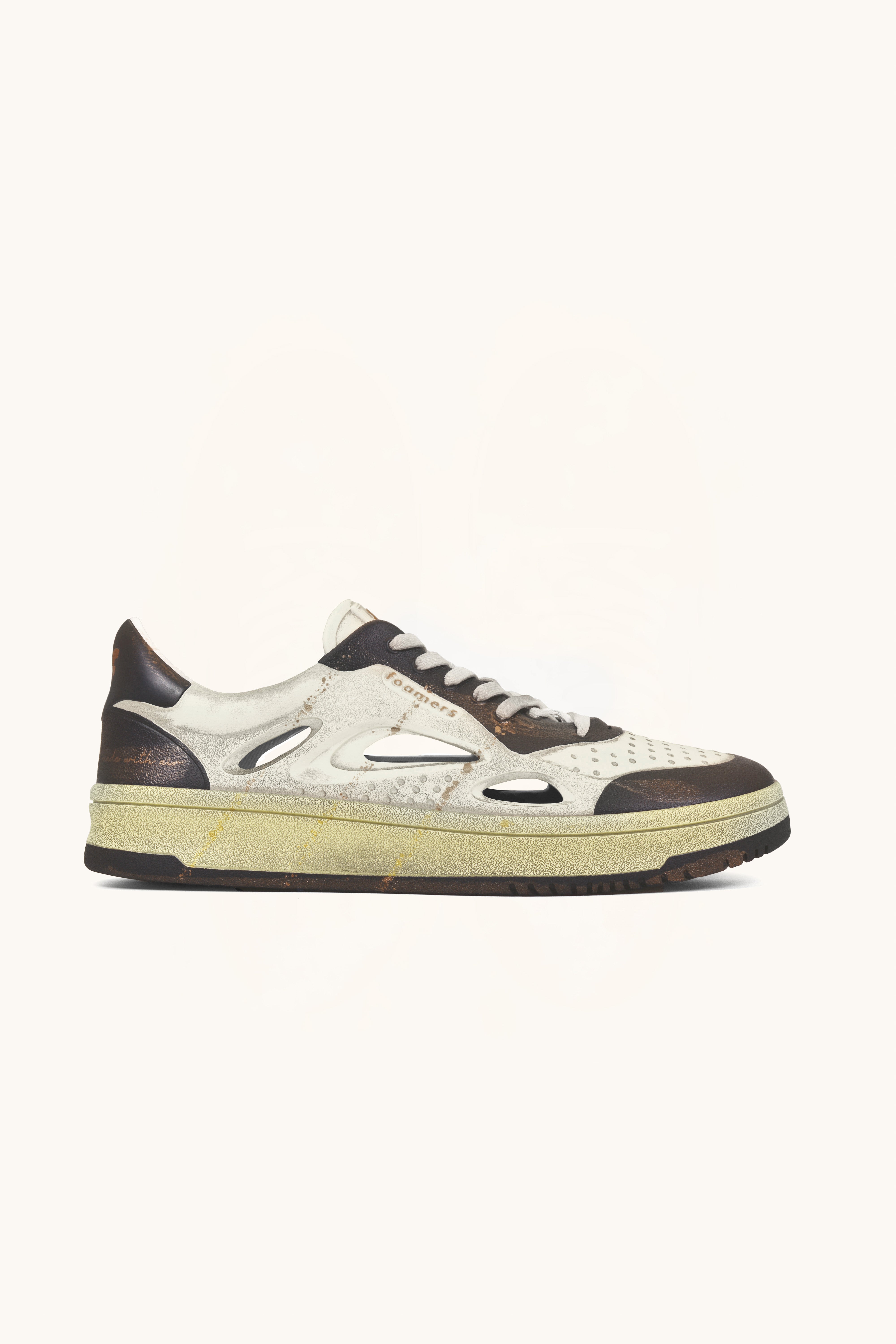 Zapatos Foamers Icon Blanco Beige Negro