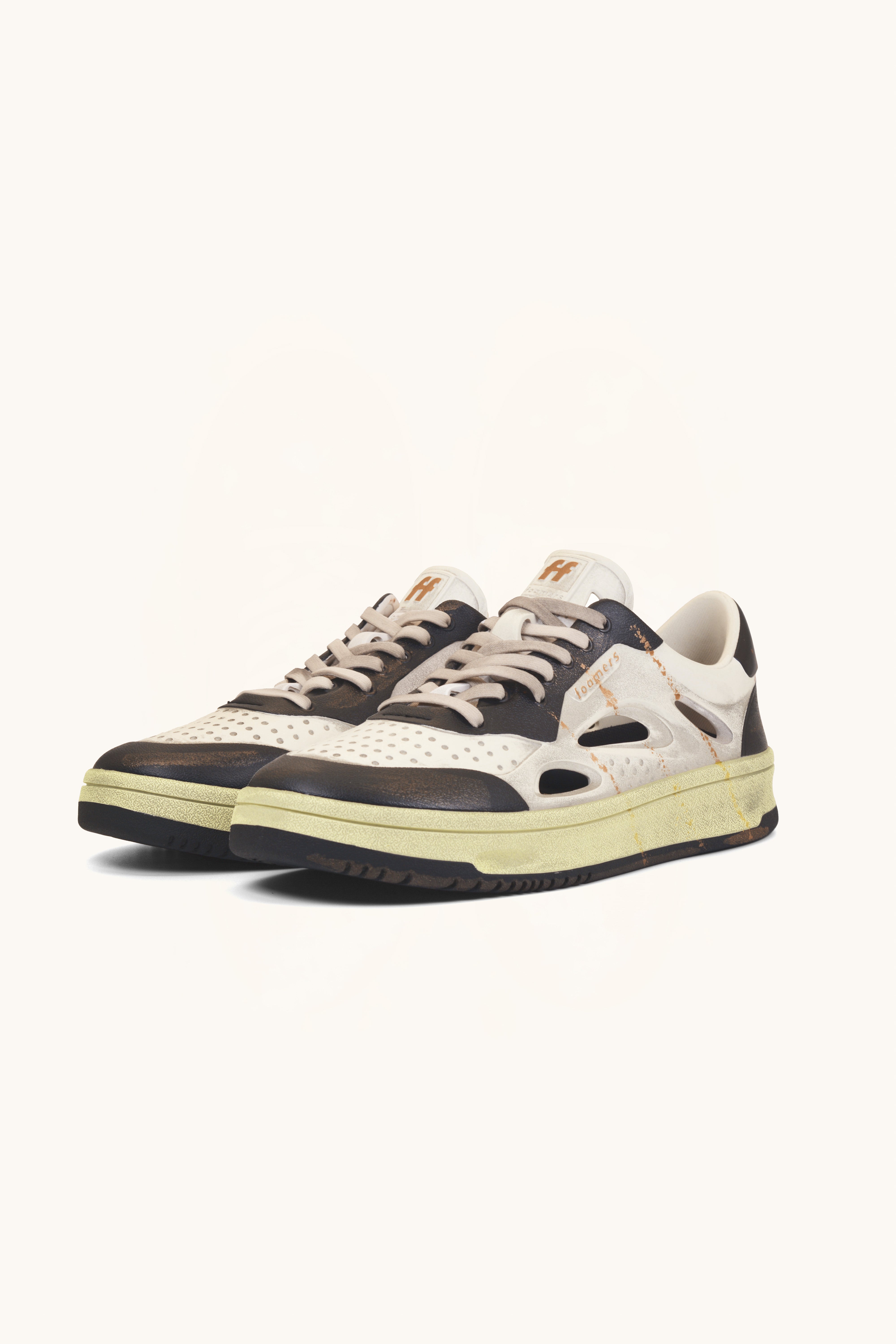 Zapatos Foamers Icon Blanco Beige Negro