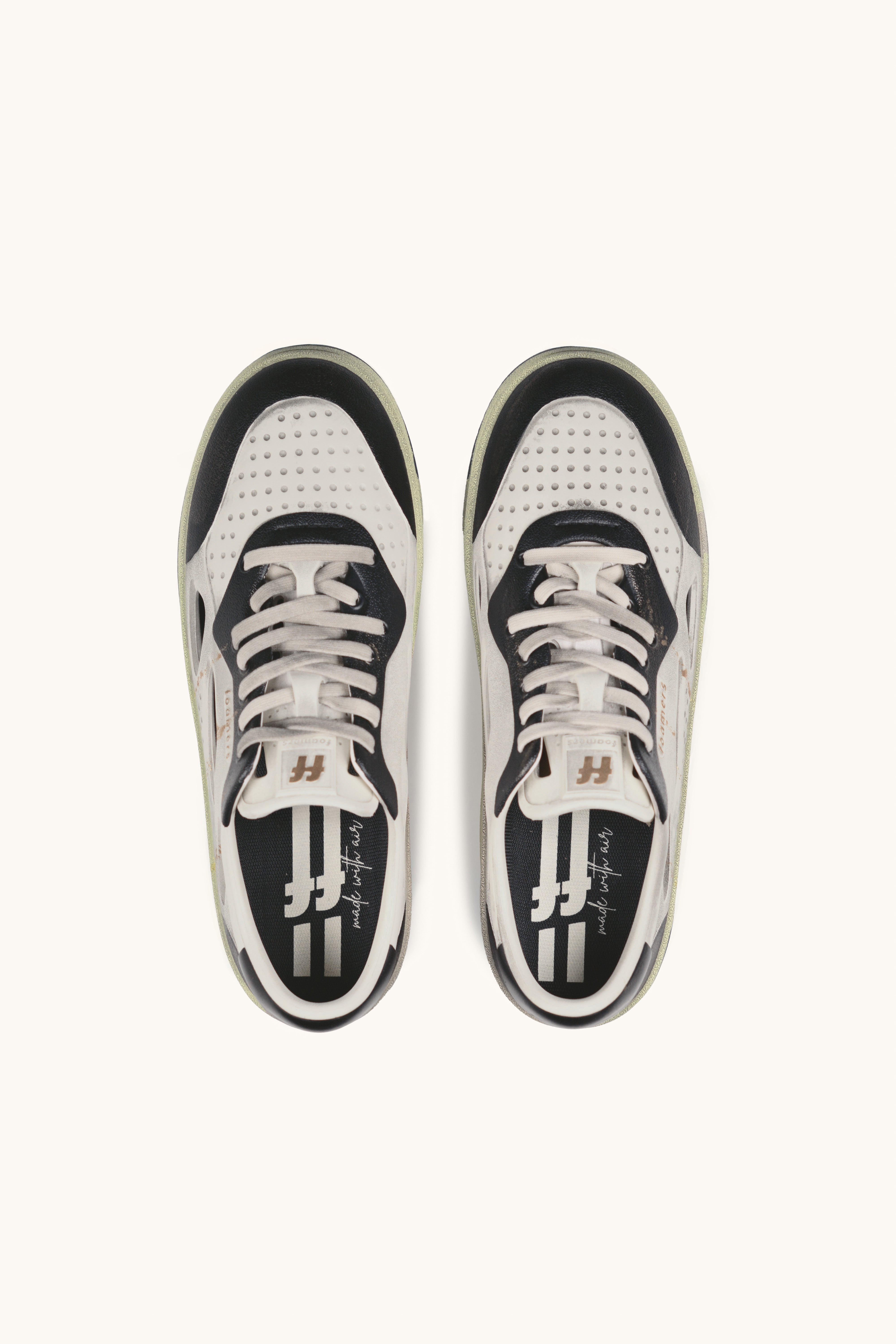 Zapatos Foamers Icon Blanco Beige Negro