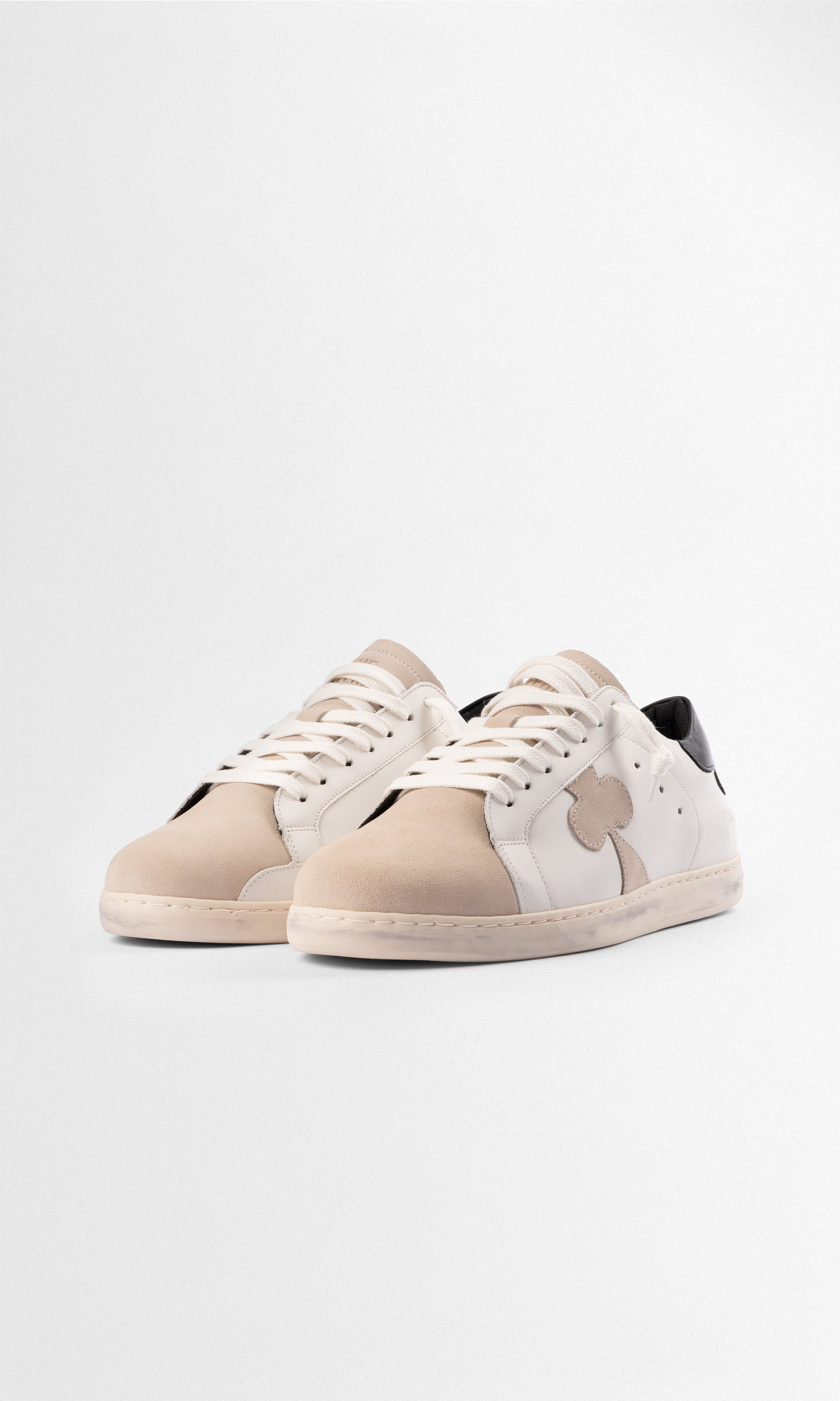 Sneaker de Cuero Geneva — Beige