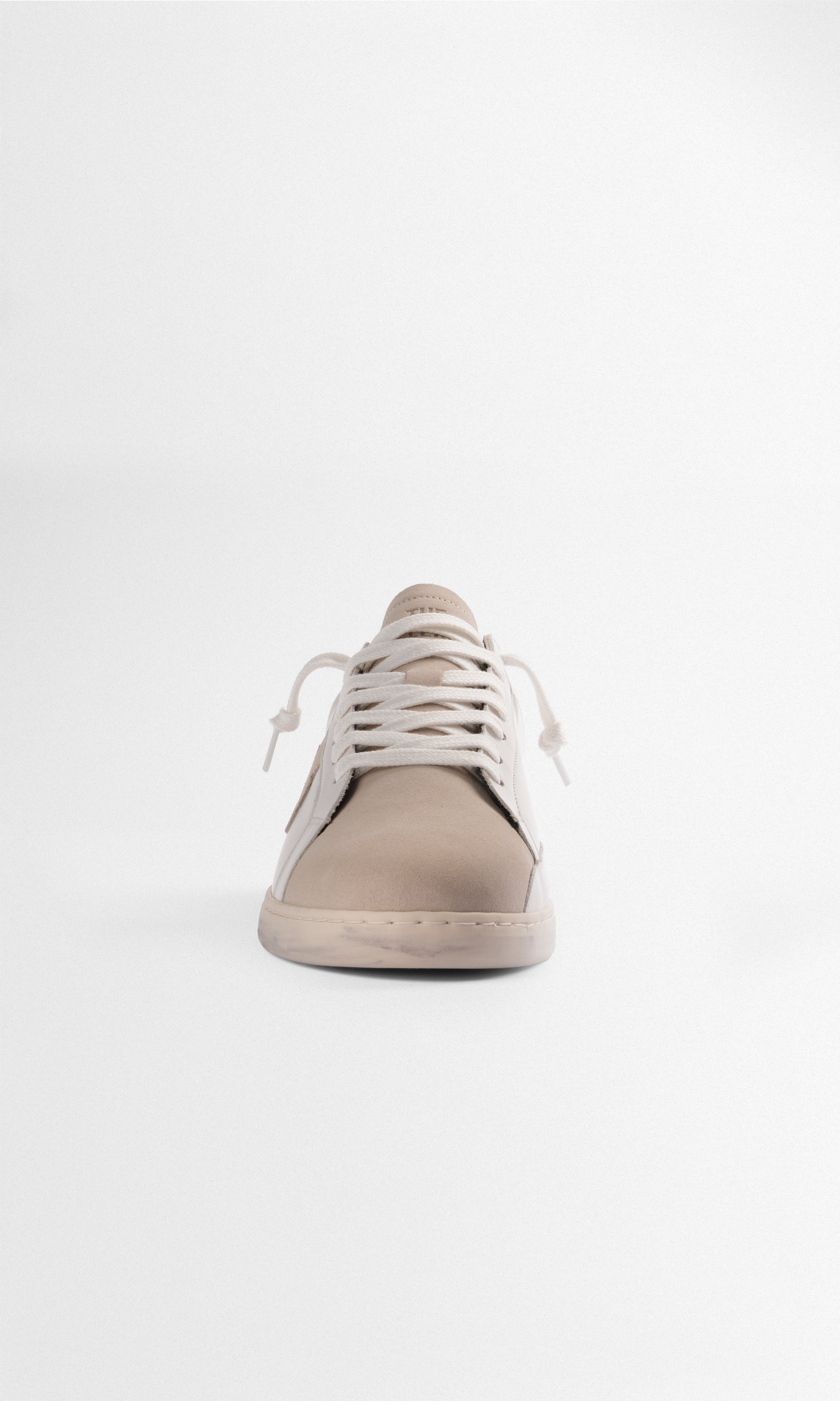 Sneaker de Cuero Geneva — Beige