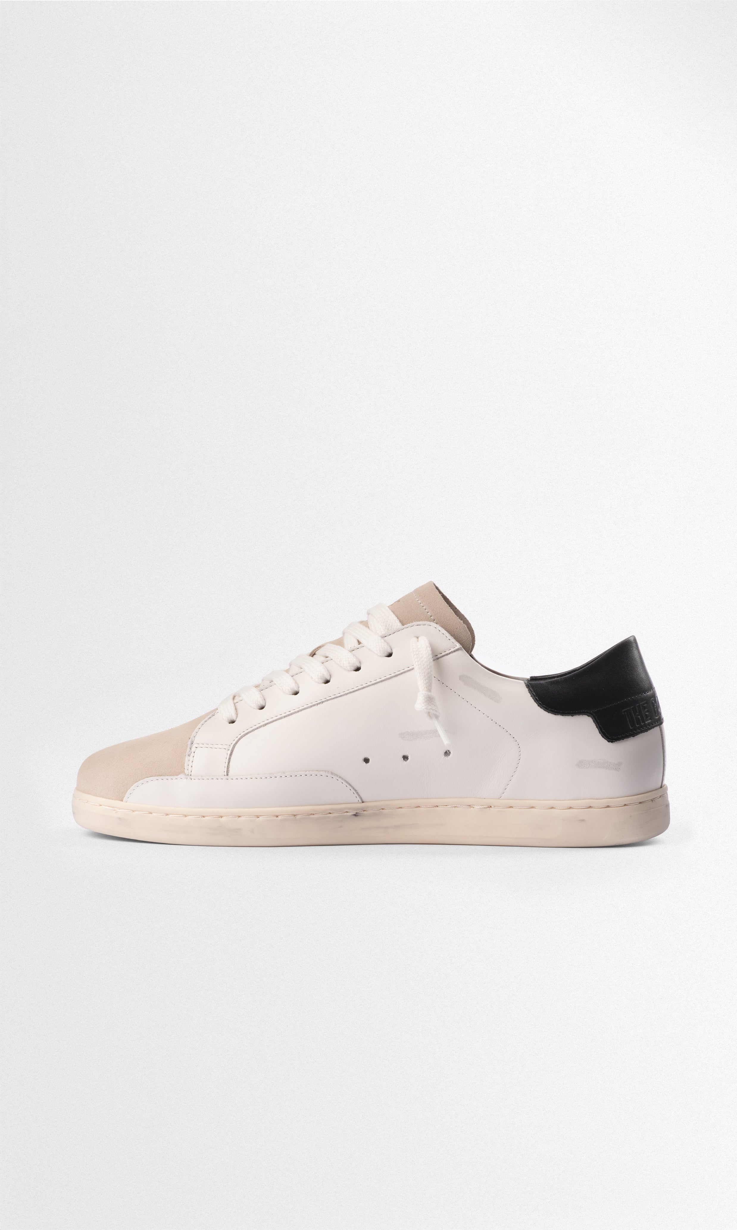 Sneaker de Cuero Geneva — Beige