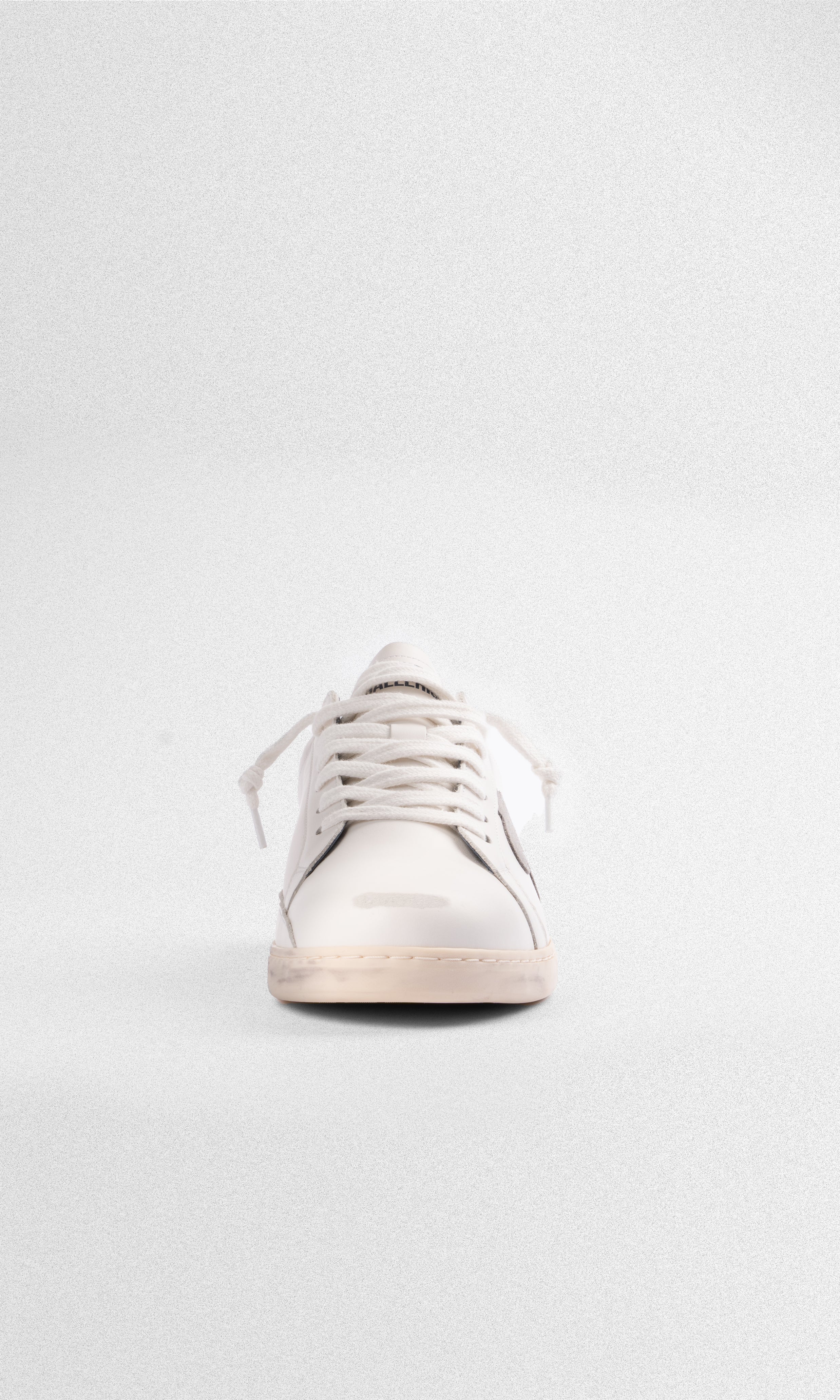 Sneaker de Cuero Geneva — Navy Heel