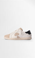Sneaker De Cuero Geneva — Beige