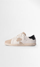 Sneaker De Cuero Geneva — Beige