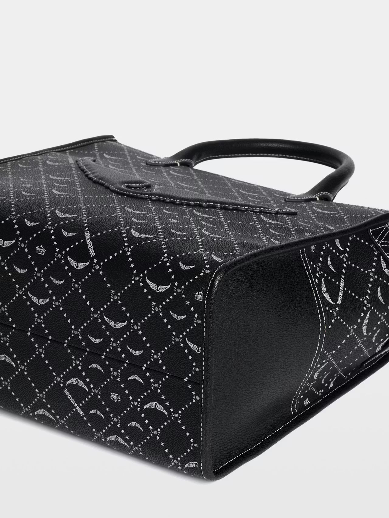 Bolso Tote Zadig Angel - Negro