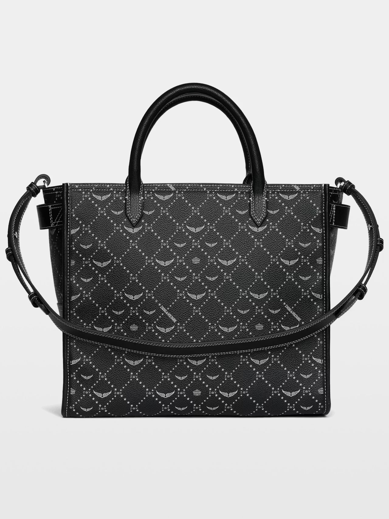 Bolso Tote Zadig Angel - Negro