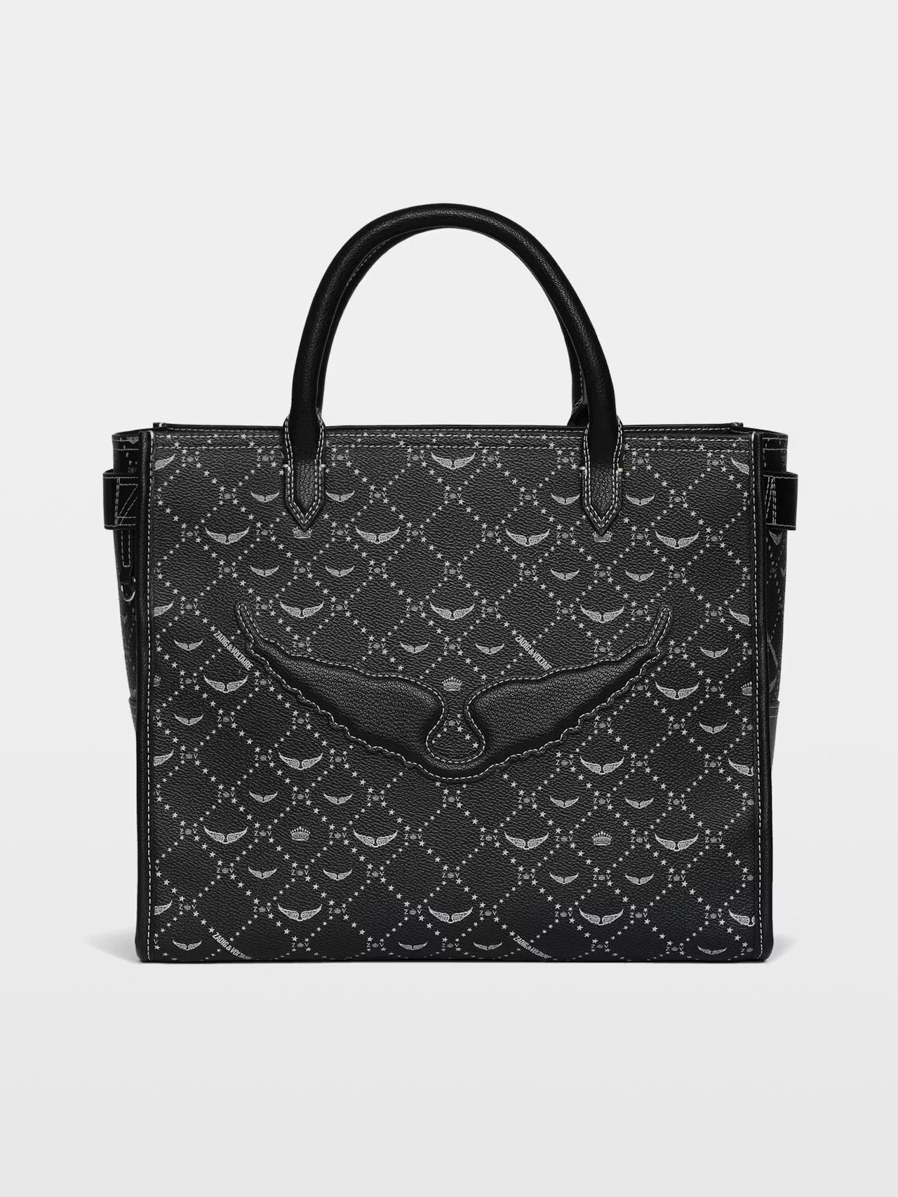 Bolso Tote Zadig Angel - Negro