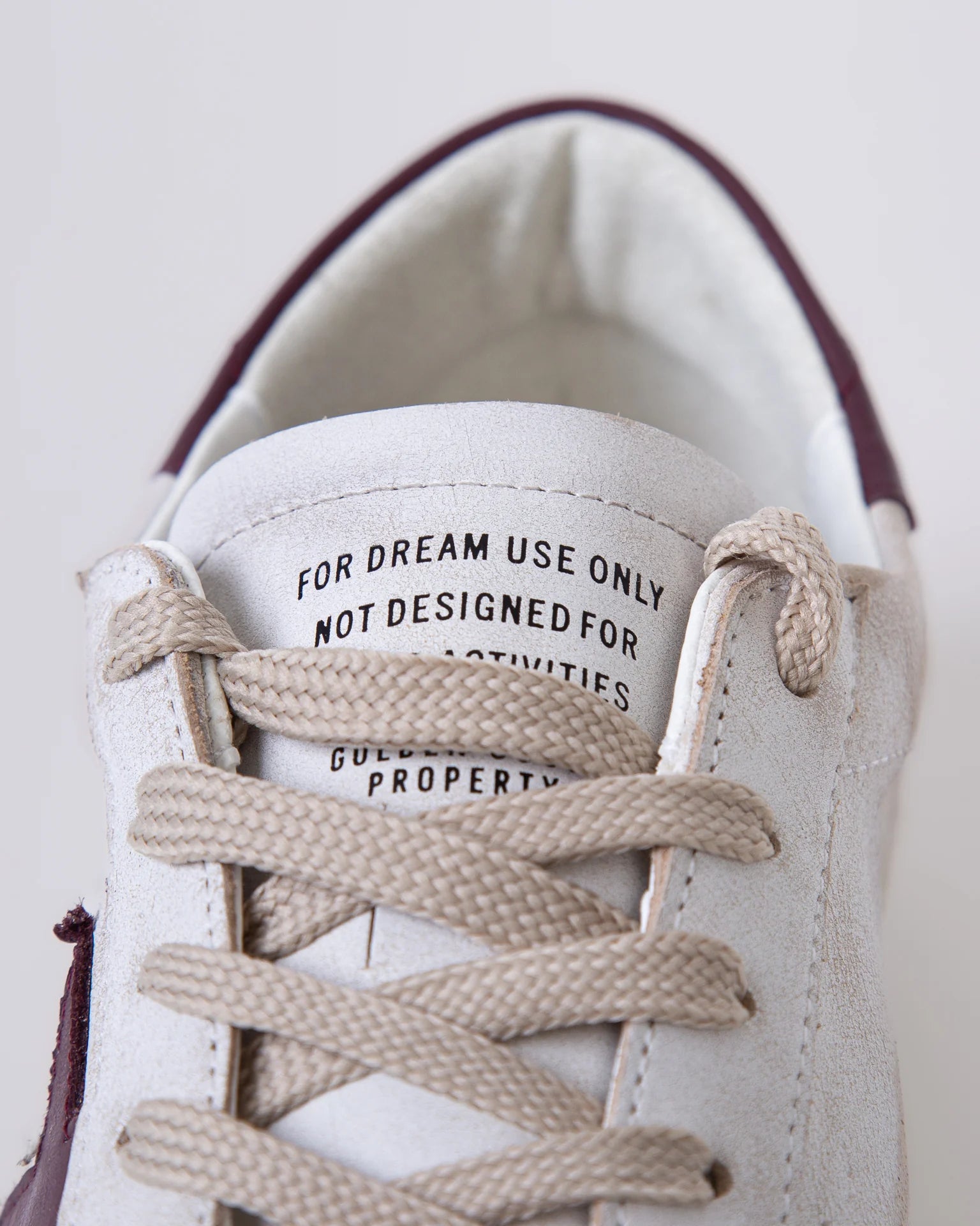 Zapatos Super-Star Blanco Rojo Oscuro Golden Goose