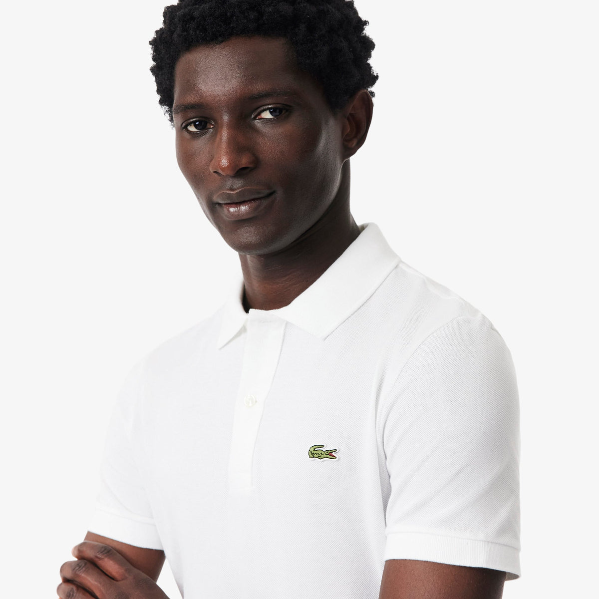 Polo L.12.12 Slim Fit Blanco Lacoste