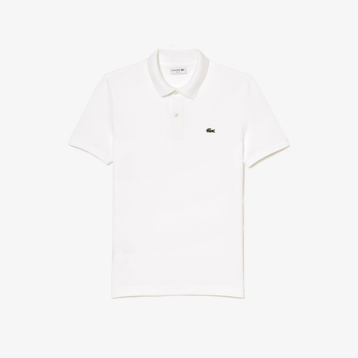 Polo L.12.12 Slim Fit Blanco Lacoste