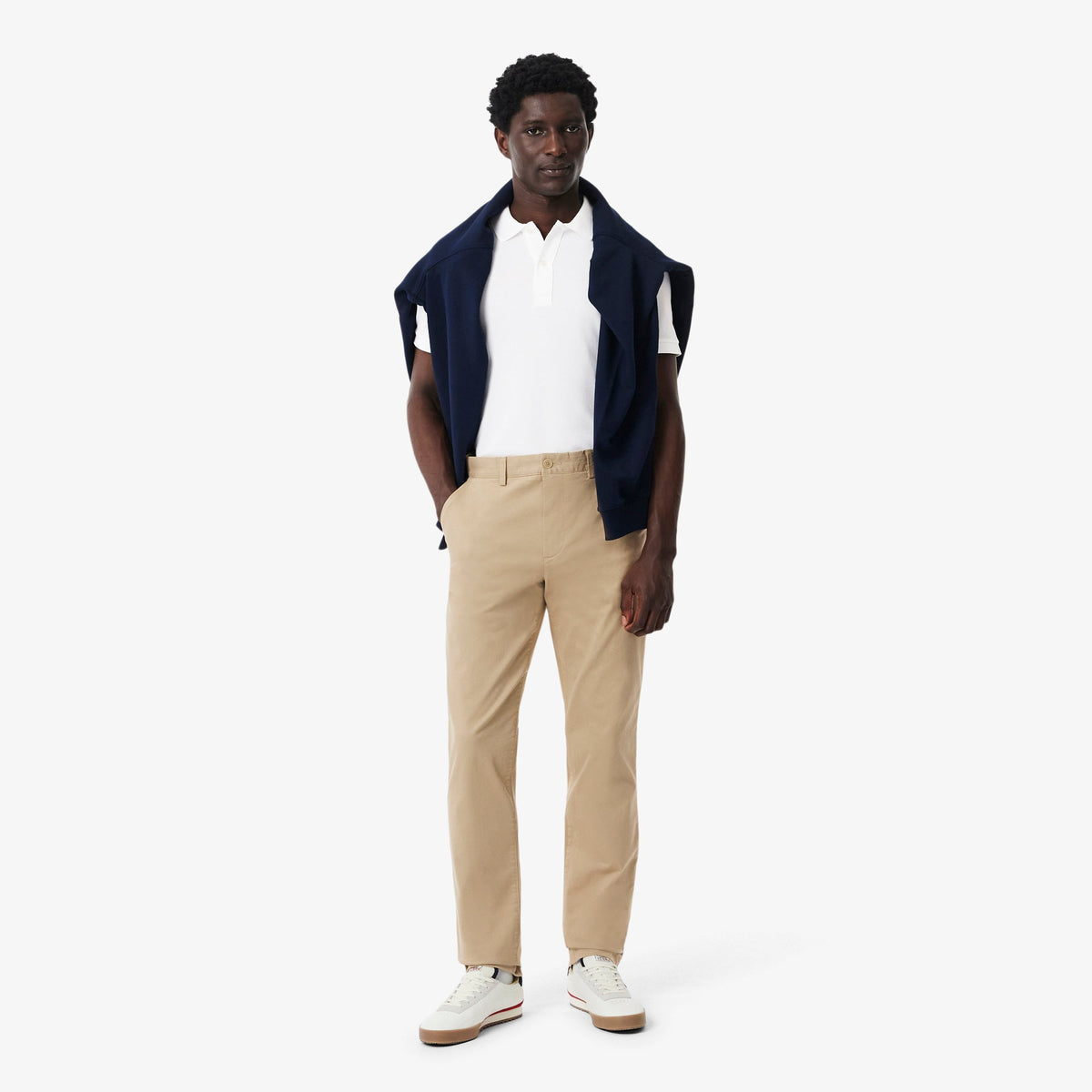 Polo L.12.12 Slim Fit Blanco Lacoste