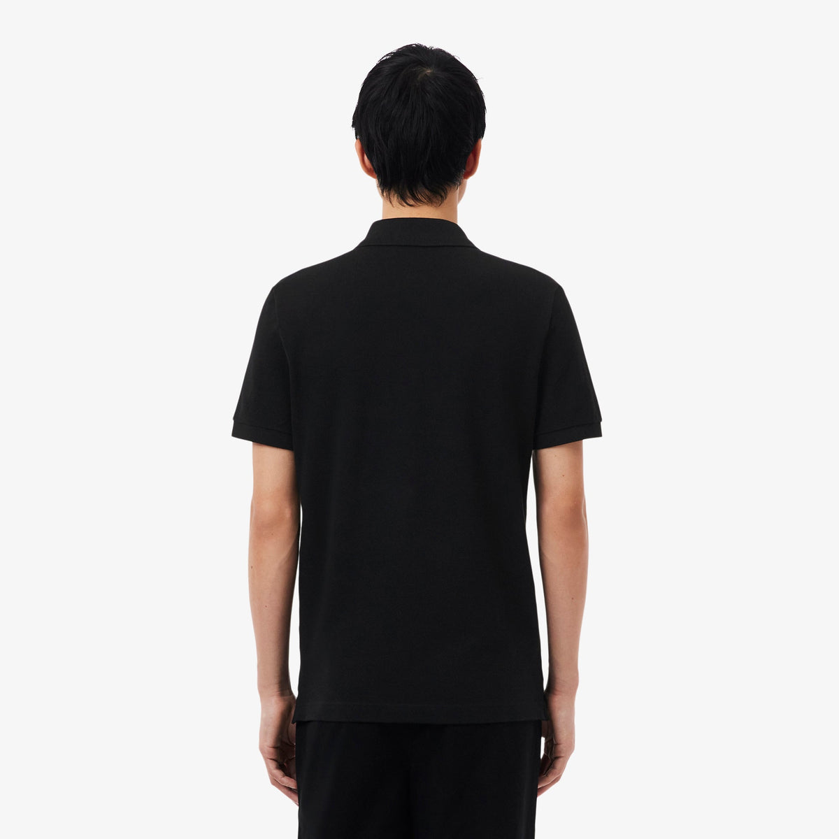 Polo L.12.12 Slim Fit Negro Lacoste