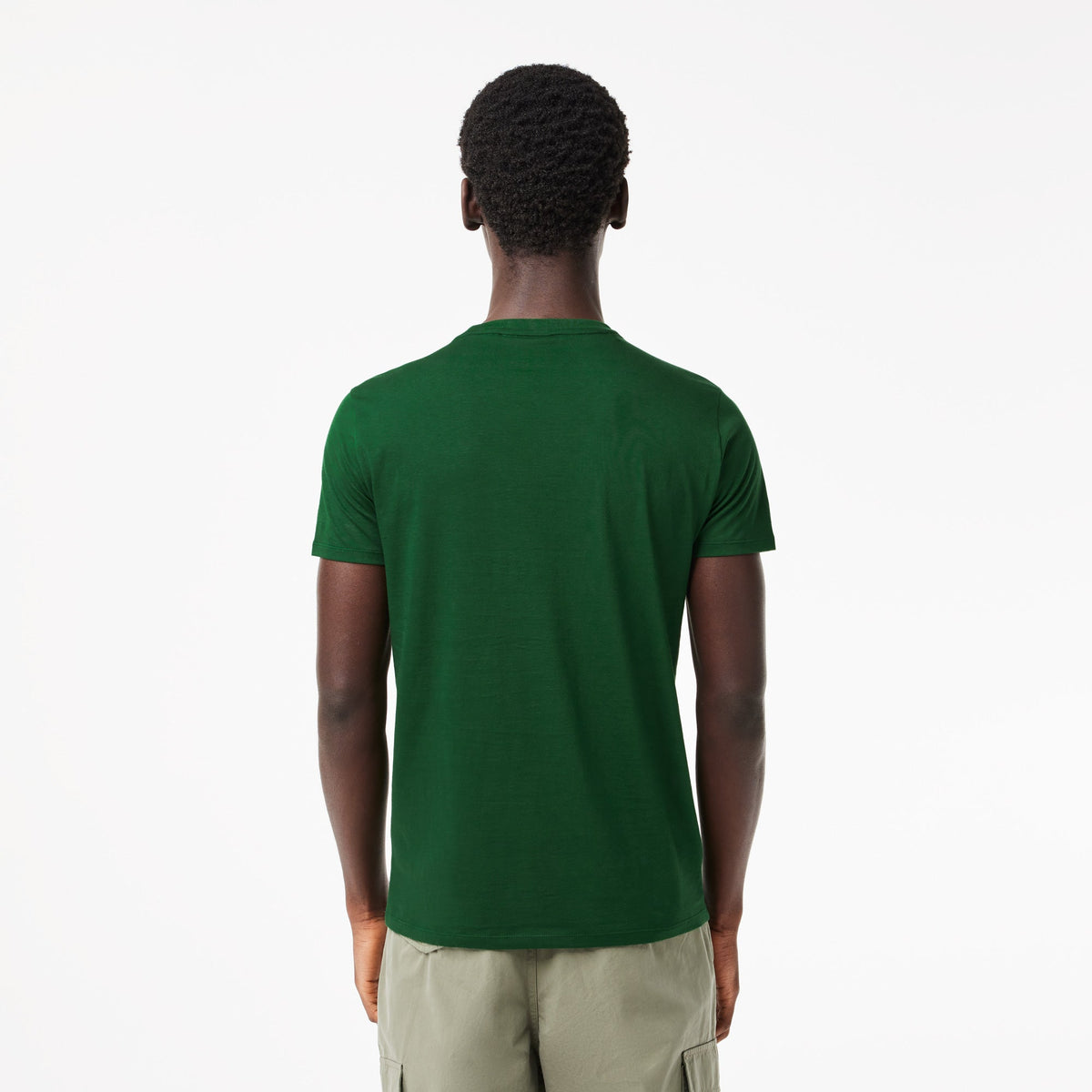 Camiseta Algodón Pima Verde Pino Lacoste