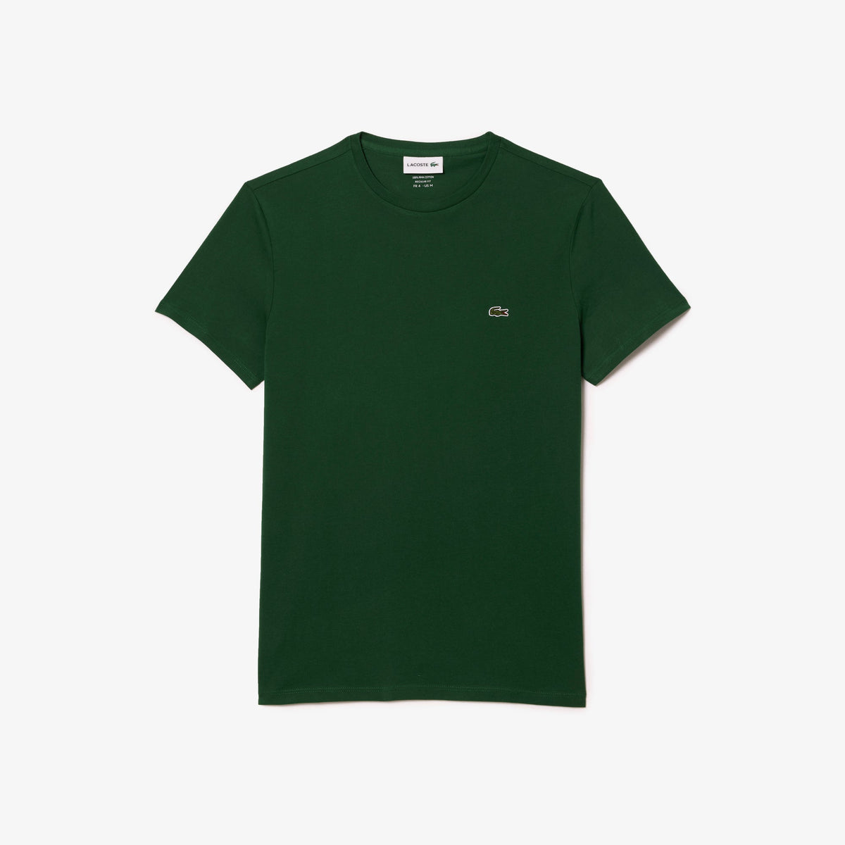 Camiseta Algodón Pima Verde Pino Lacoste