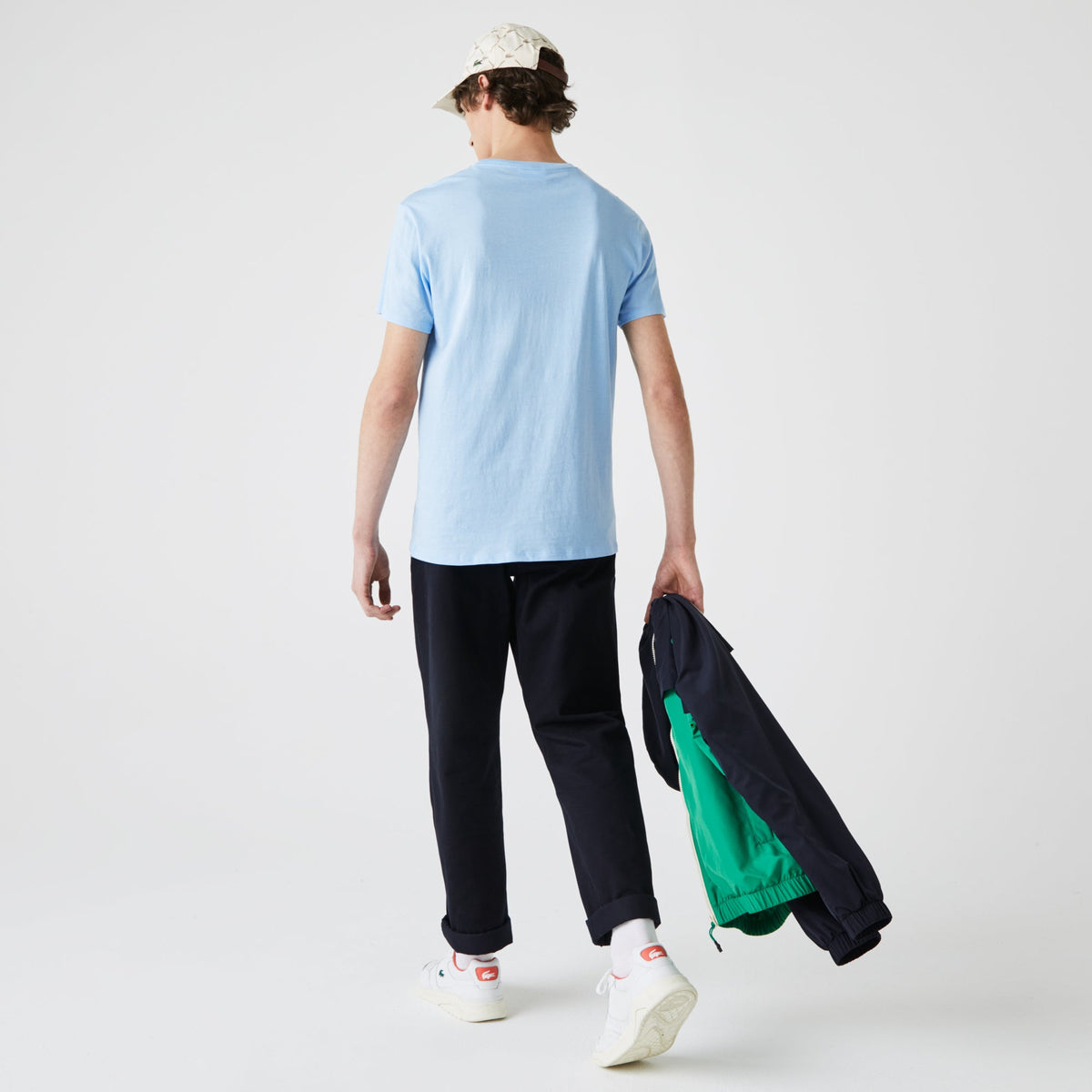Camiseta Algodón Pima Azul Cielo Lacoste