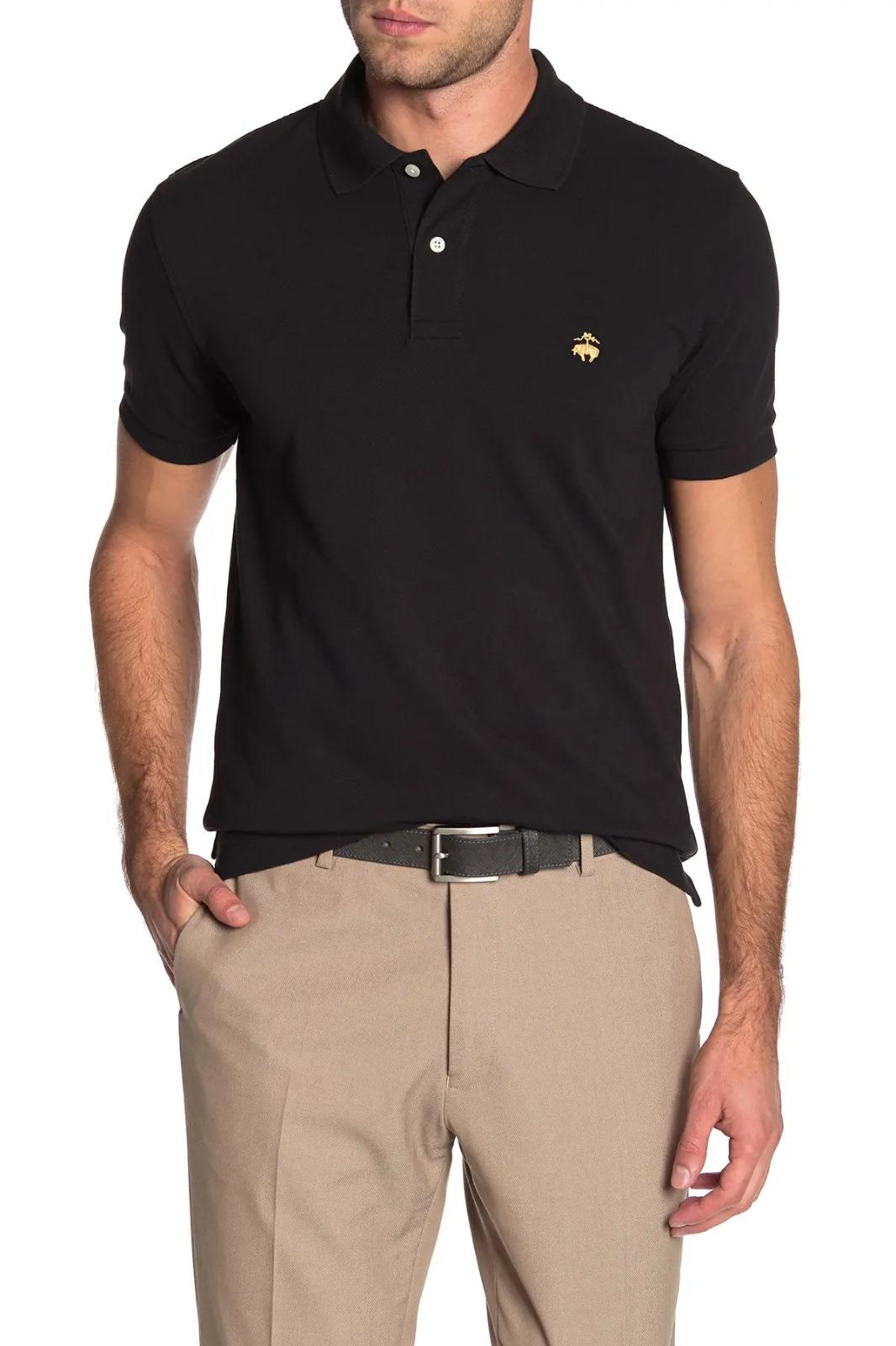 Camiseta Tipo Polo Slim Fit Negro Brooks Brothers