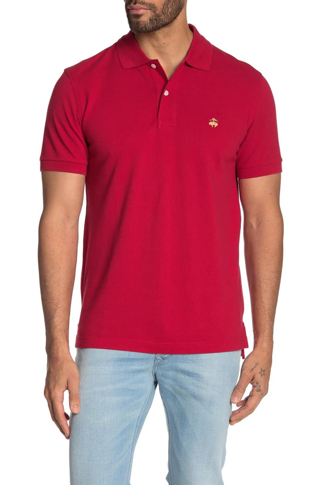 Camiseta Tipo Polo Slim Fit Rojo Brooks Brothers