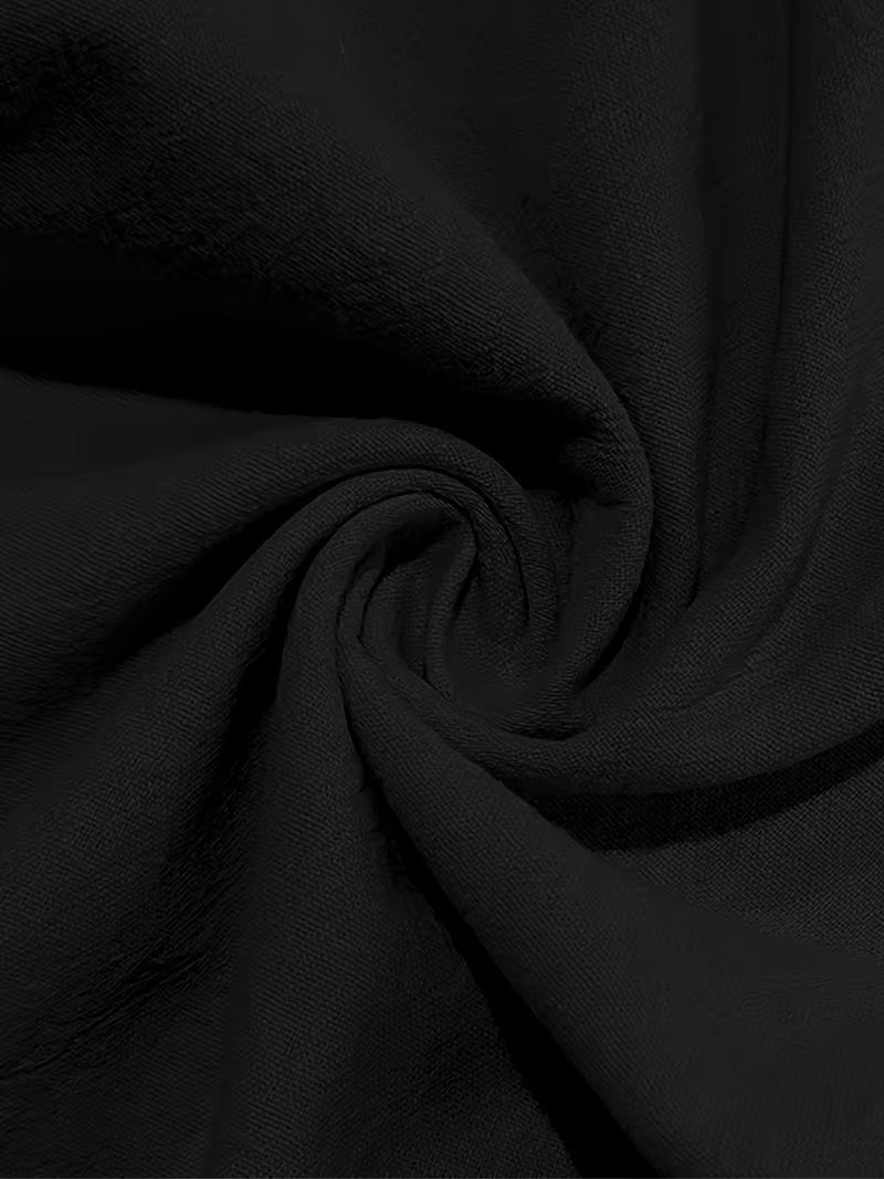 Pantalón Lino Hombre Negro
