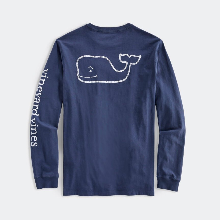 Camiseta Manga Larga Vintage Whale Pocket VINEYARD VINES