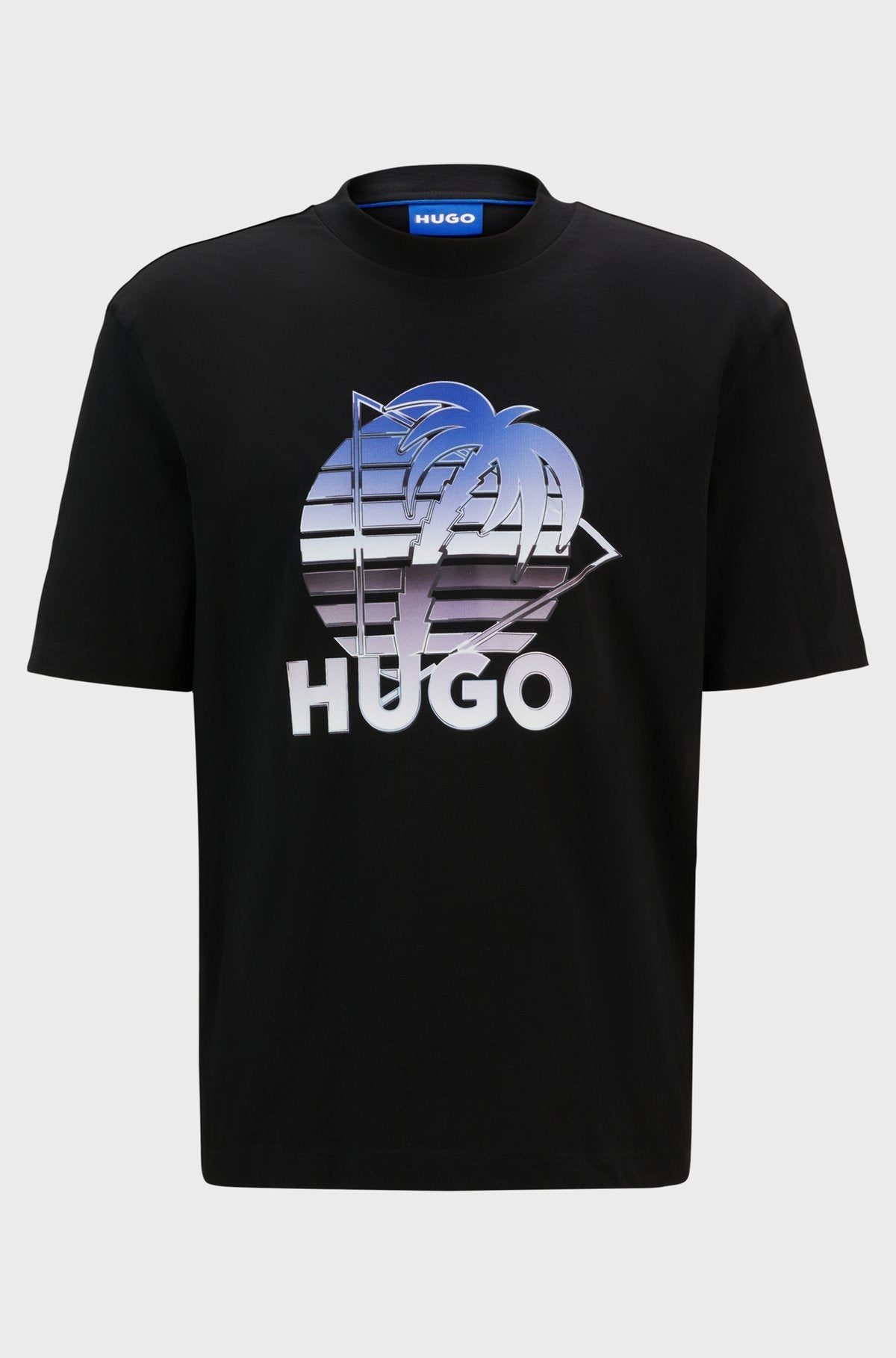 Camiseta Logo & Artwork Negro Hugo Boss