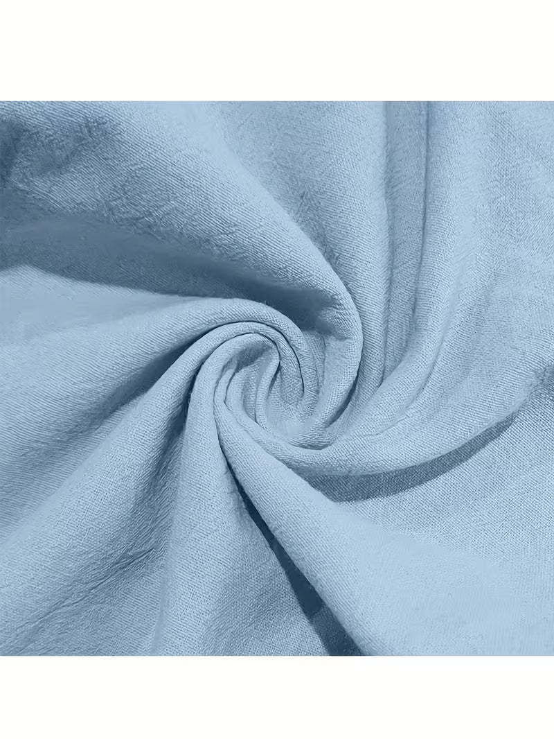 Pantalón Lino Hombre Azul