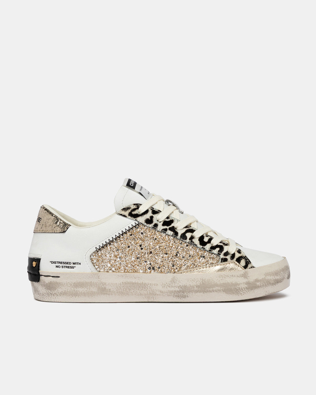 Tenis Crime London Mujer Distressed Chrome Fang
