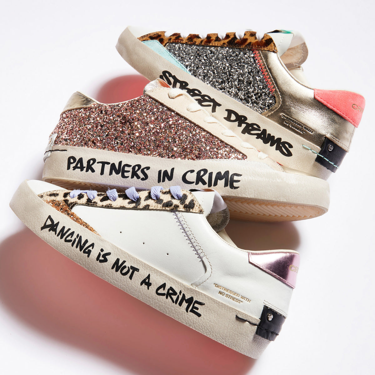 Tenis Crime London Mujer Distressed Crime Romance