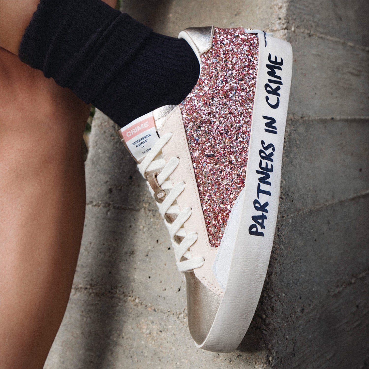 Tenis Crime London Mujer Distressed Crime Romance