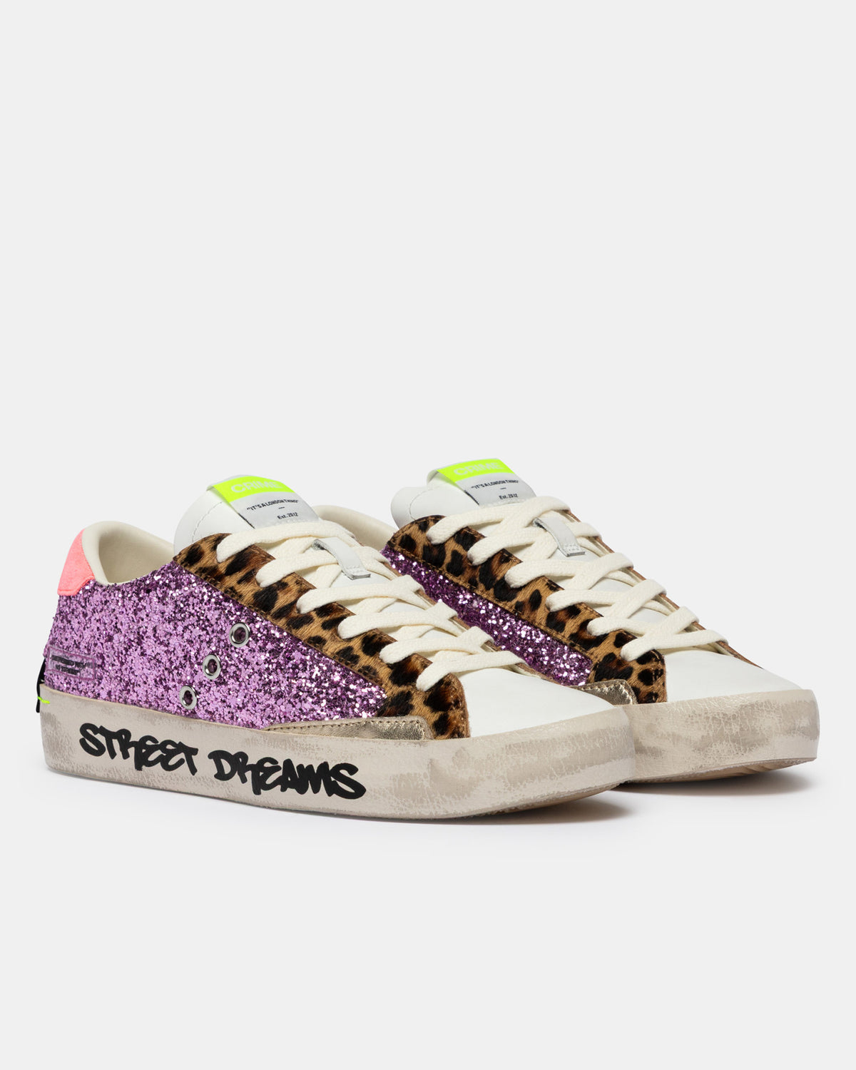 Tenis Crime London Mujer Distressed Purple Pop