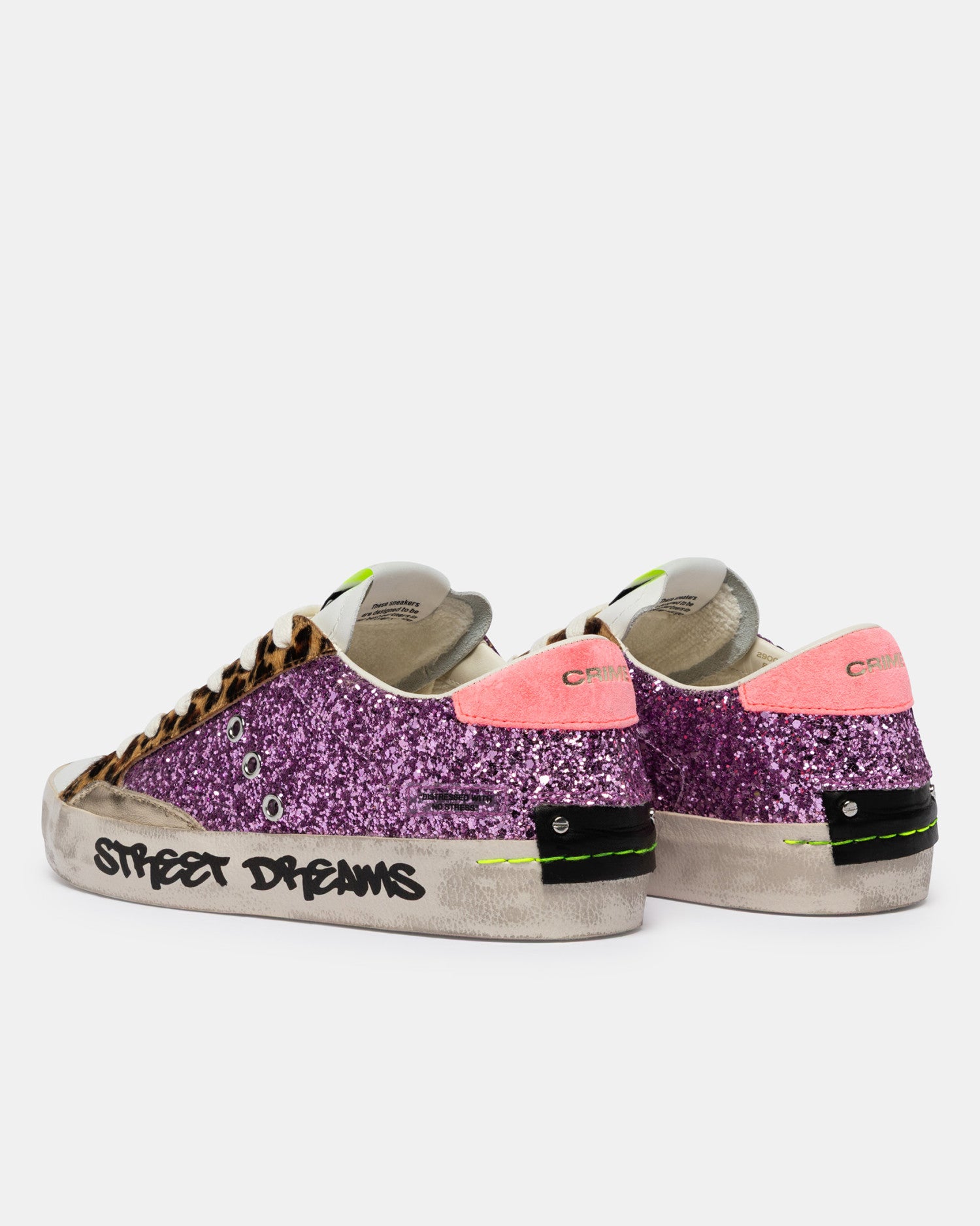 Tenis Crime London Mujer Distressed Purple Pop