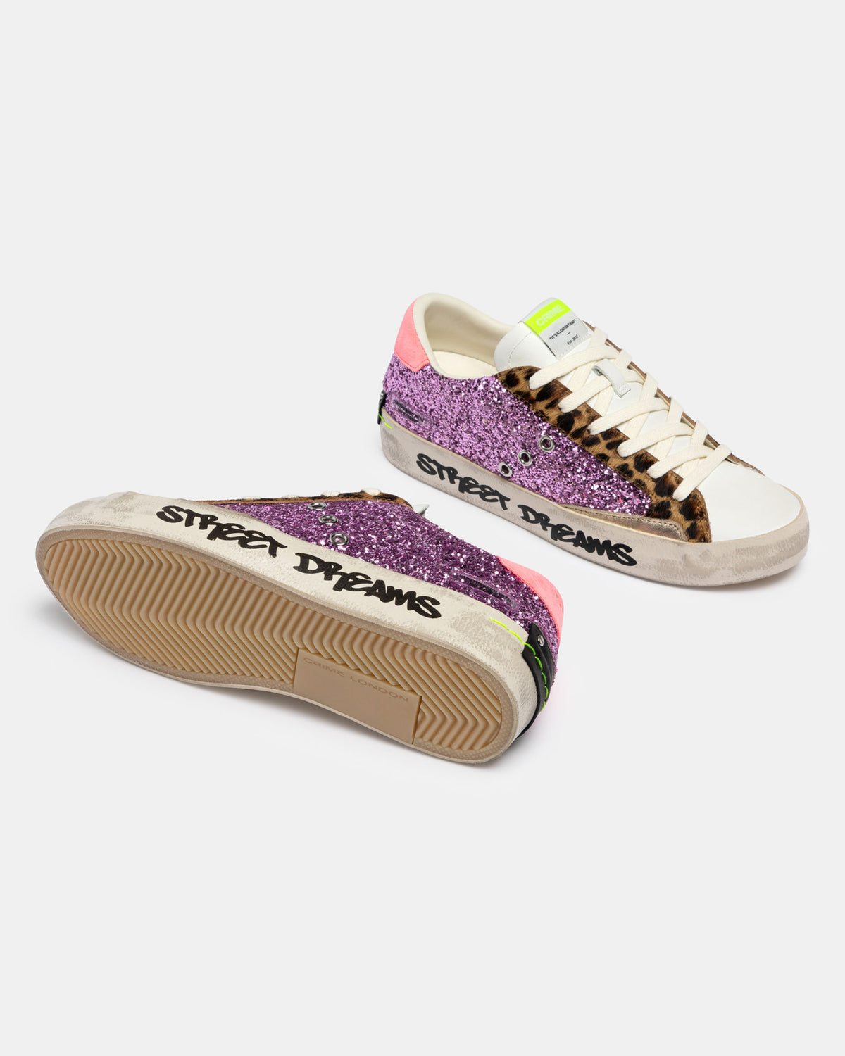 Tenis Crime London Mujer Distressed Purple Pop