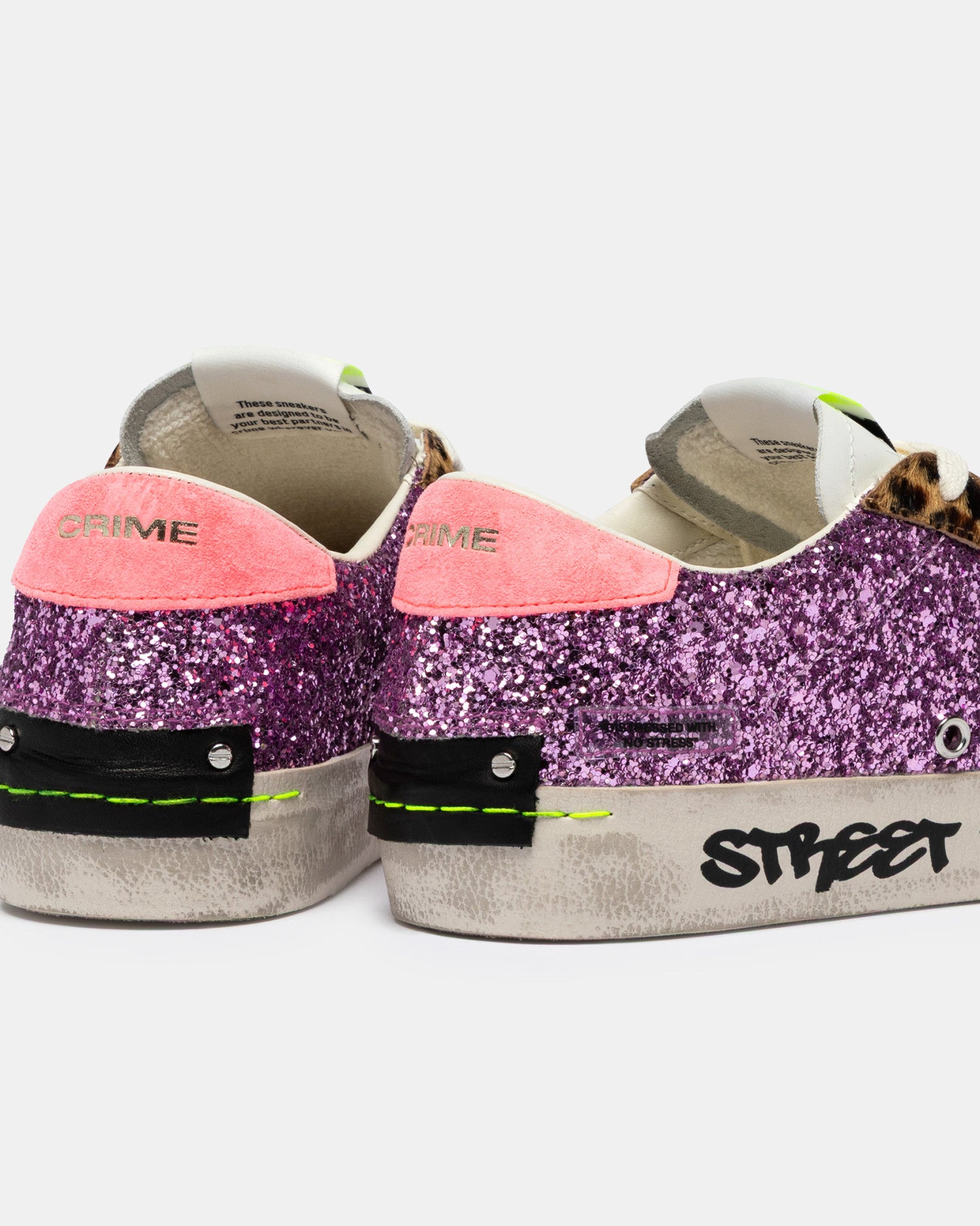 Tenis Crime London Mujer Distressed Purple Pop