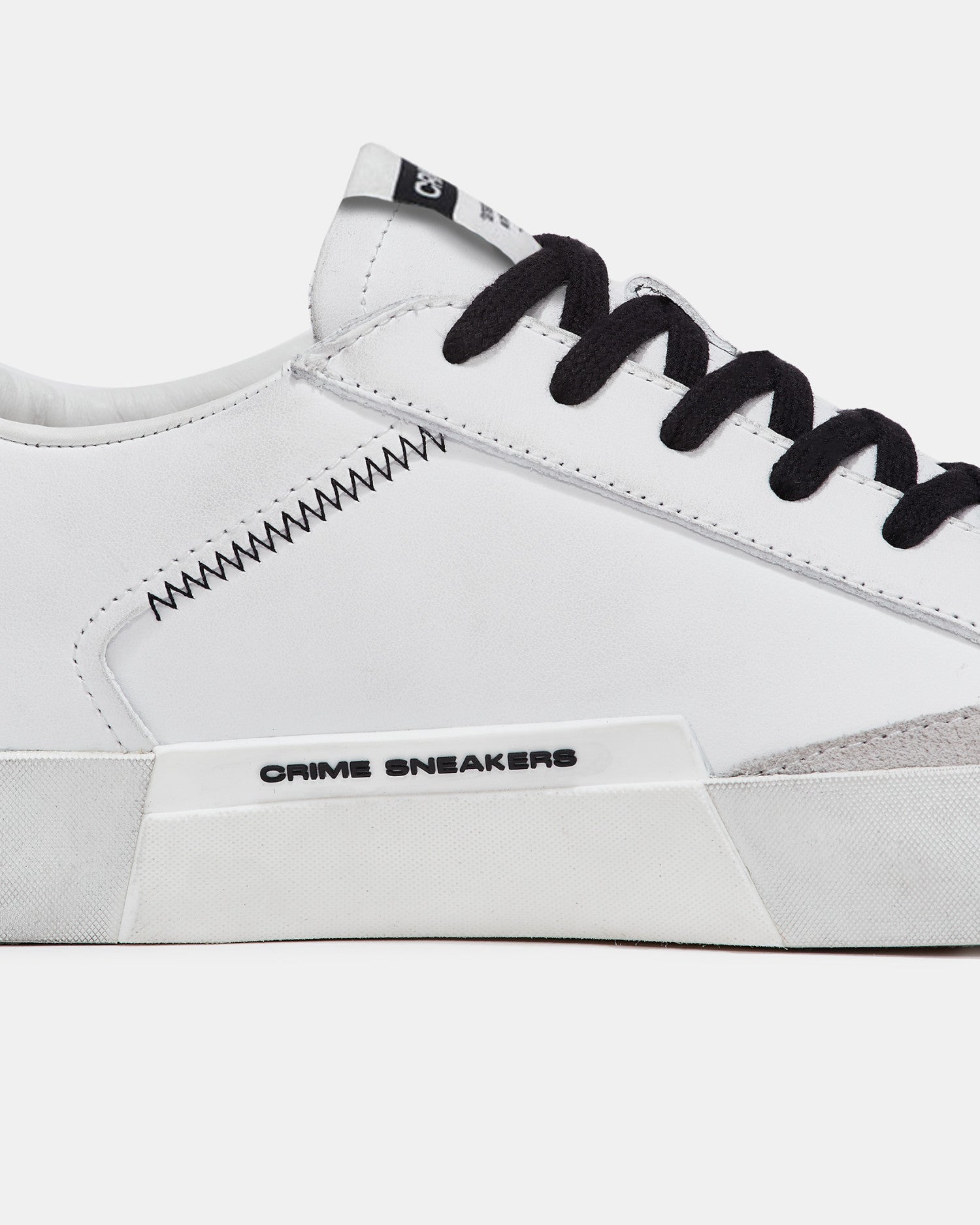 Tenis Crime London Distressed White-Black