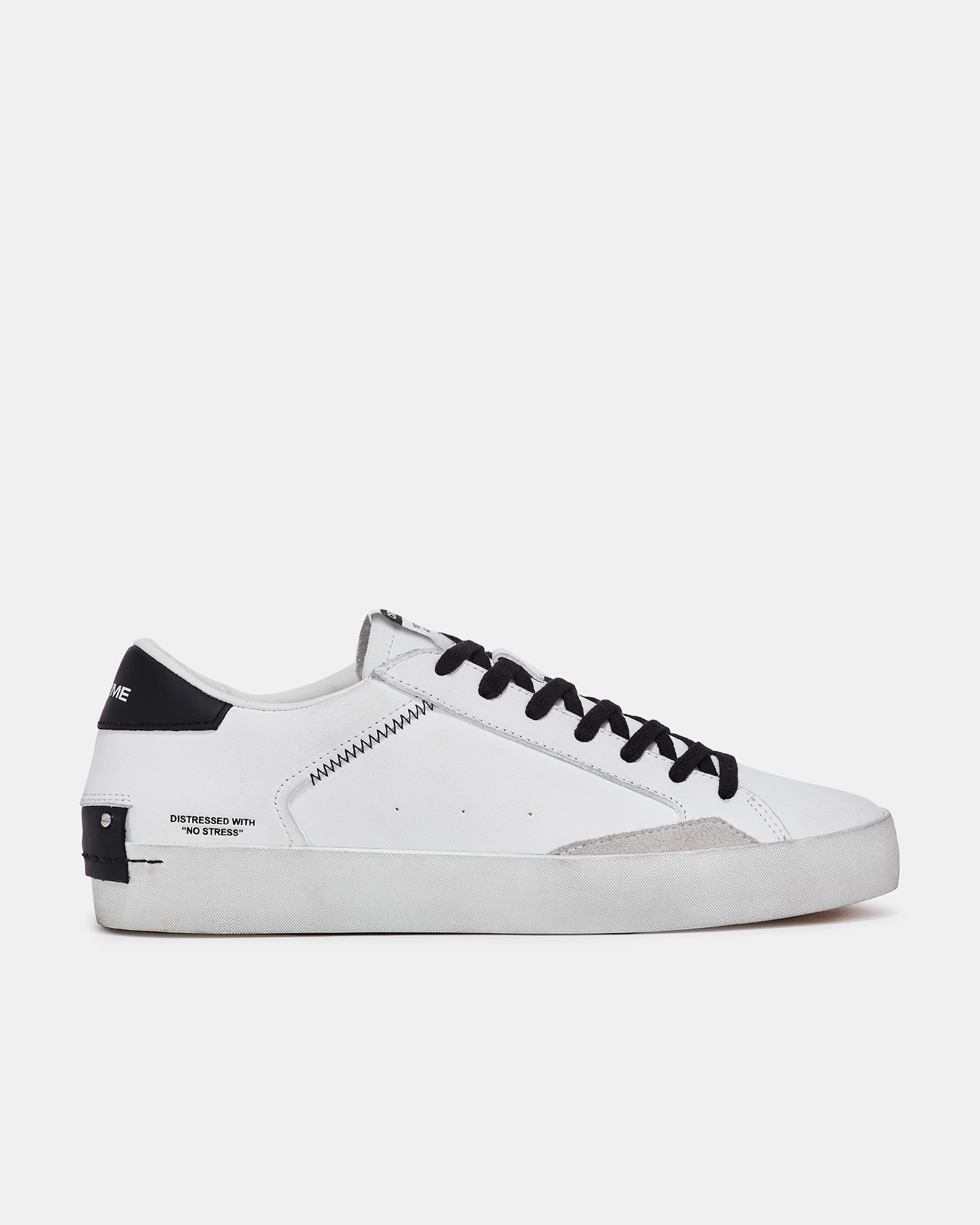 Tenis Crime London Distressed White-Black