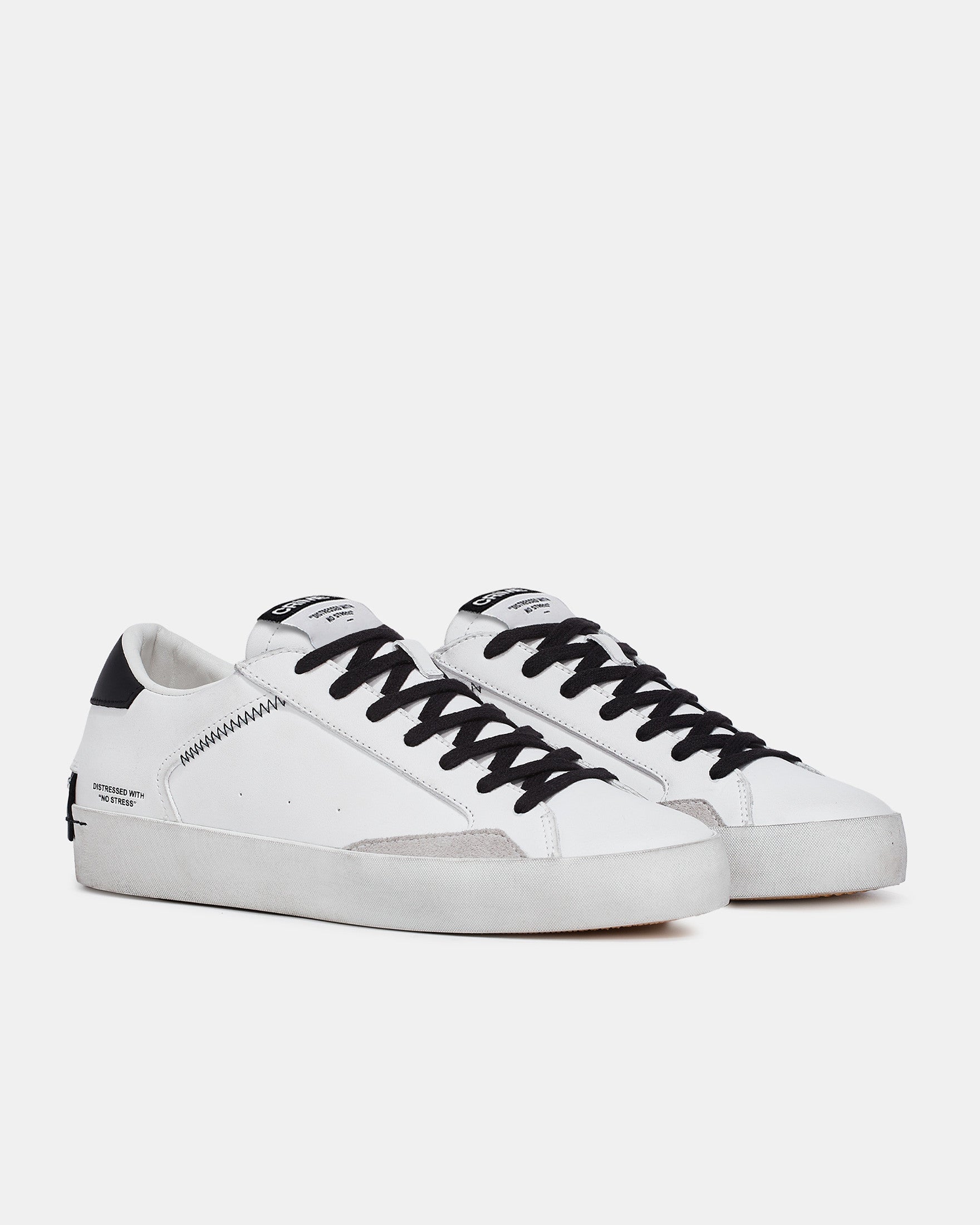 Tenis Crime London Distressed White-Black