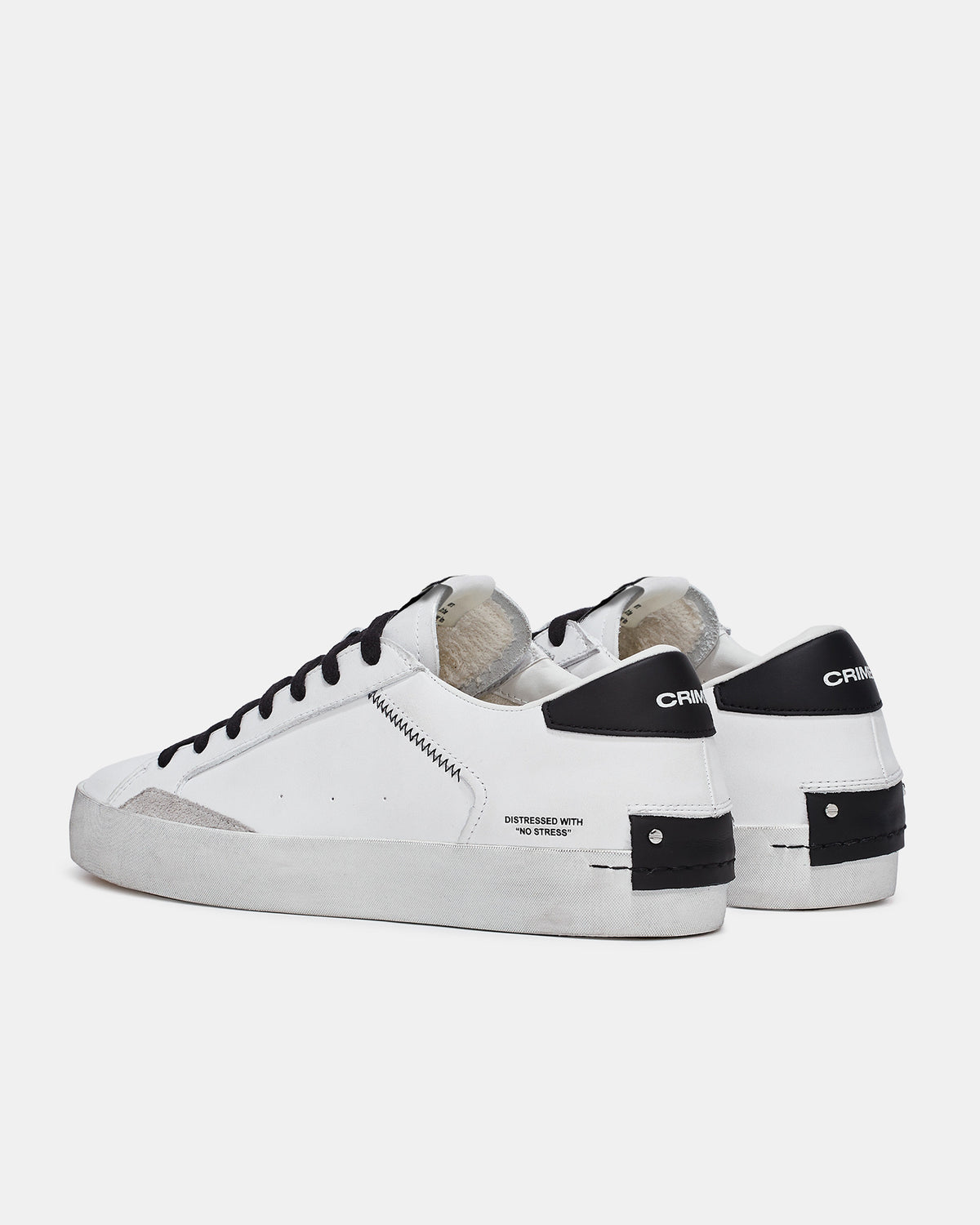 Tenis Crime London Distressed White-Black