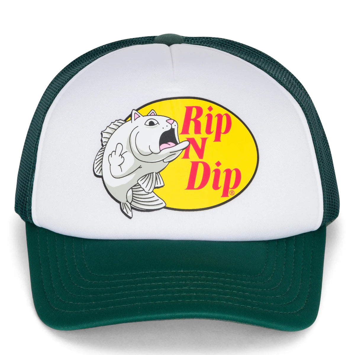 Gorra Catfish RIPNDIP (VERDE CAZA/BLANCO)